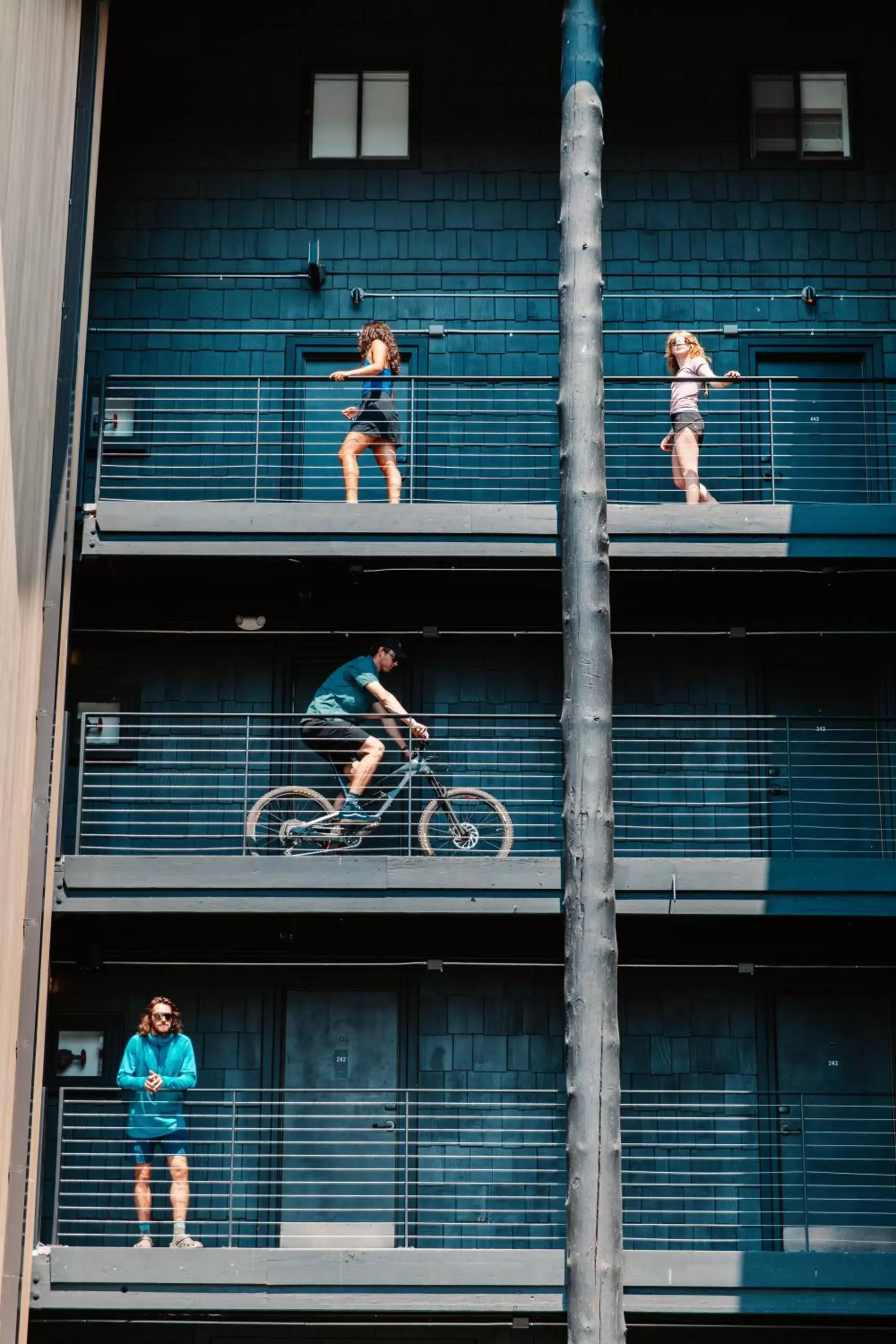 Facade/entrance in Gravity Haus Jackson Hole Facade/entrance in Gravity Haus Jackson Hole