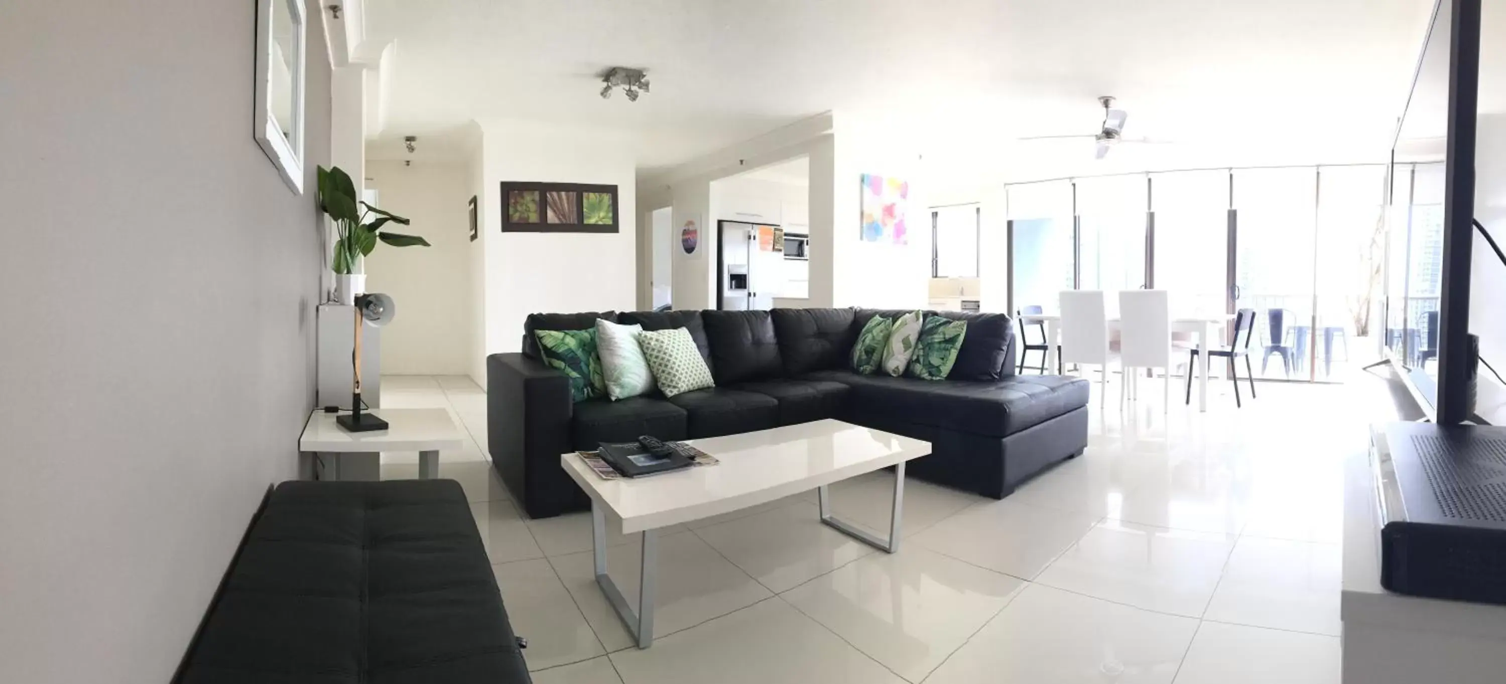 Living room, Seating Area in Surfers Century Oceanside Apartments