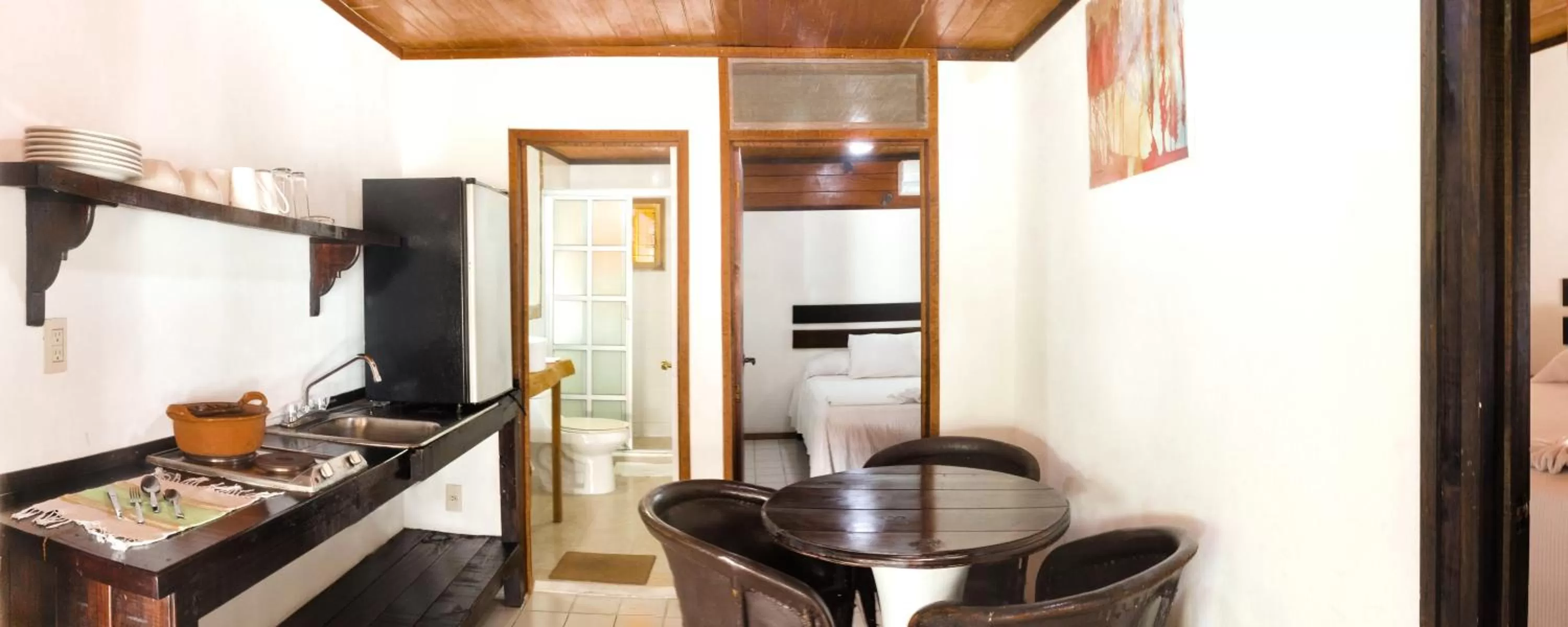 Dining area in Bungalows Zicatela