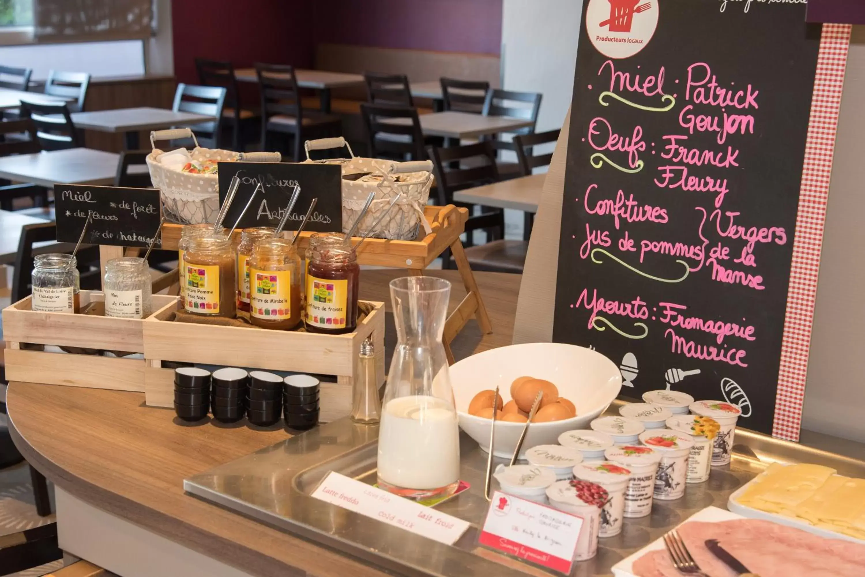 Buffet breakfast in Brit Hotel Tours Sud – Le Cheops