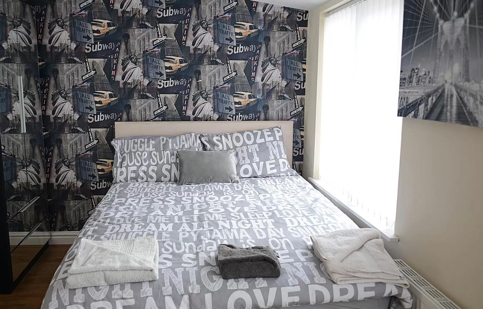 Bed in The Winter Garden Suites