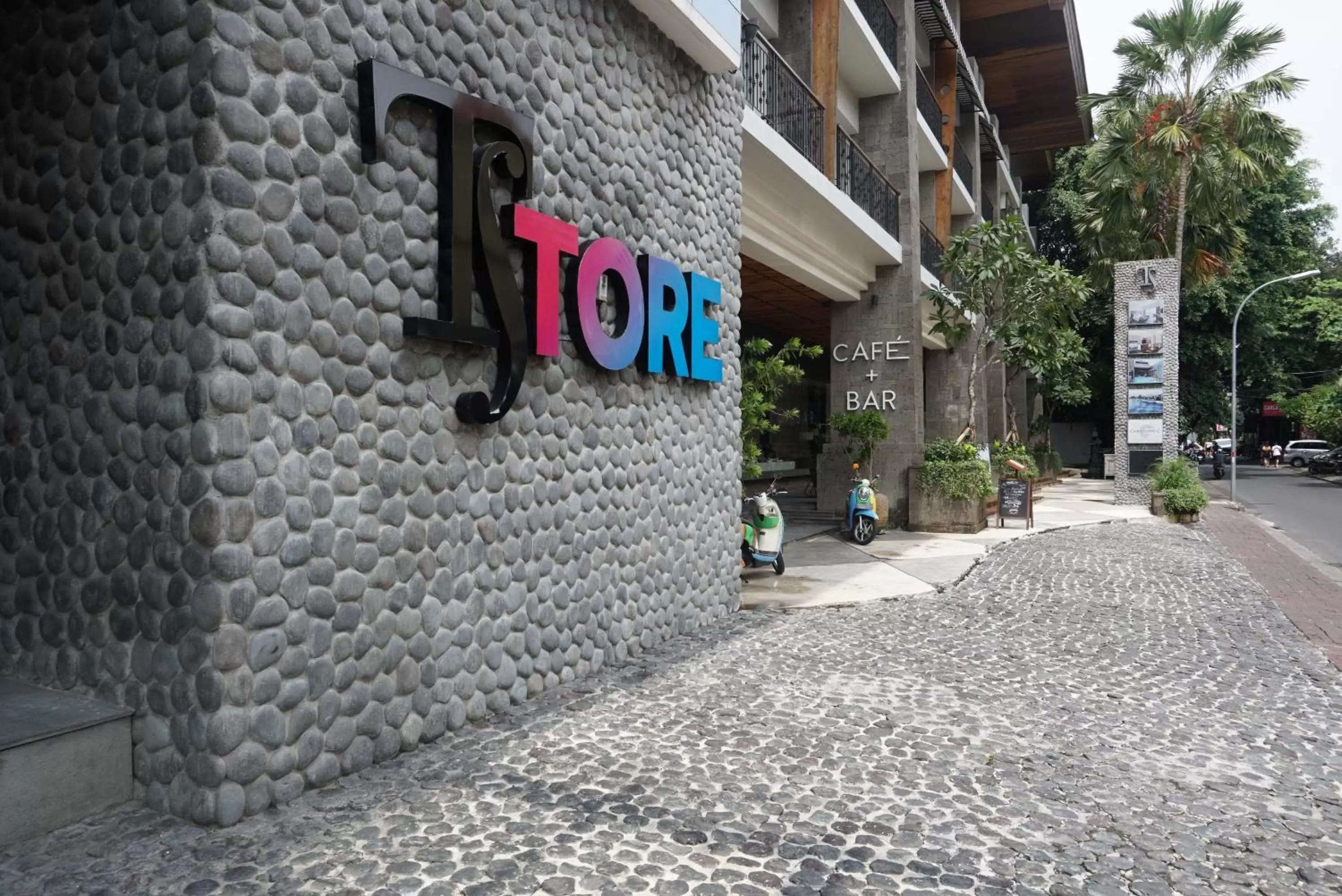 Facade/entrance in TS SUITES Seminyak Bali