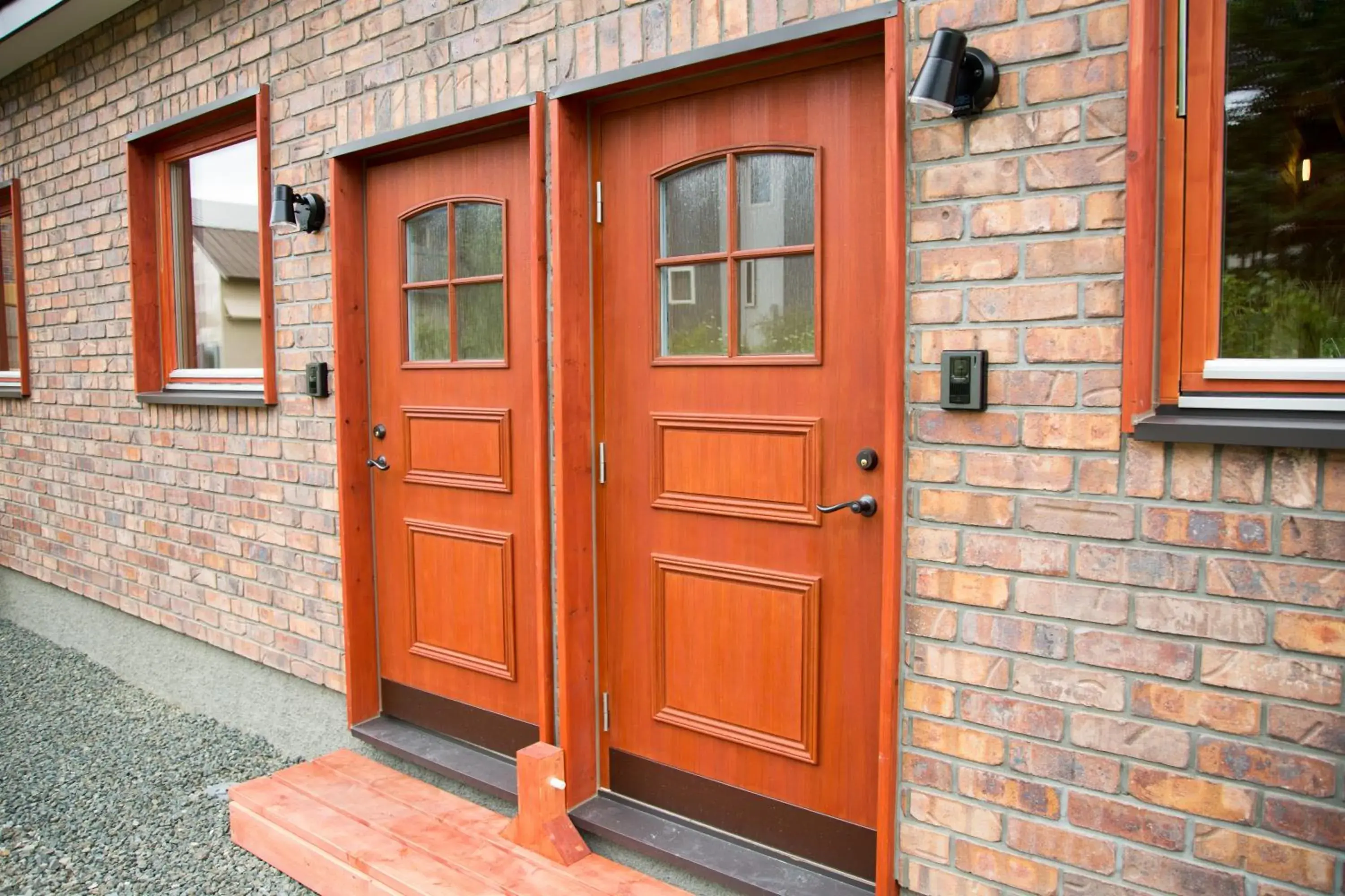 Facade/entrance in Brick House Furano