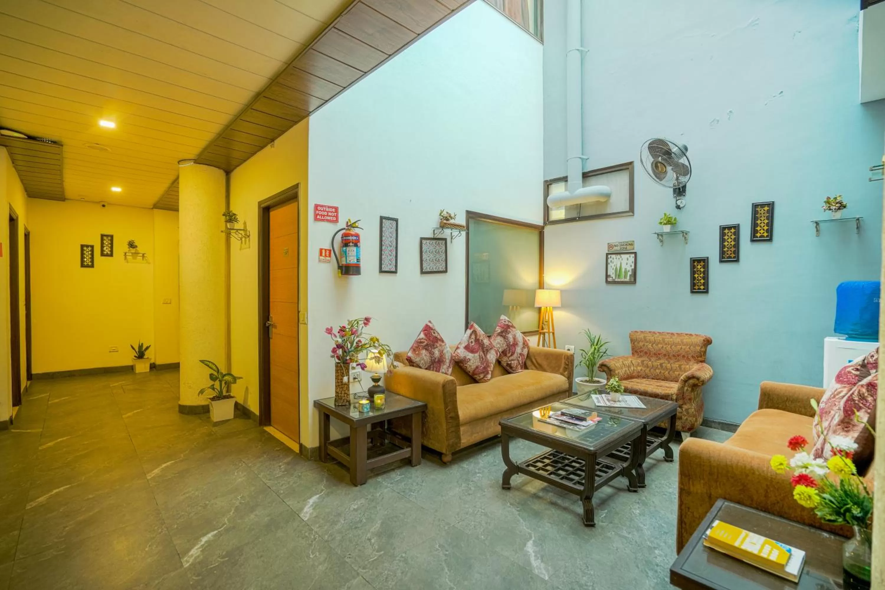 Seating area in Hotel Seven- Center of City Chandigarh