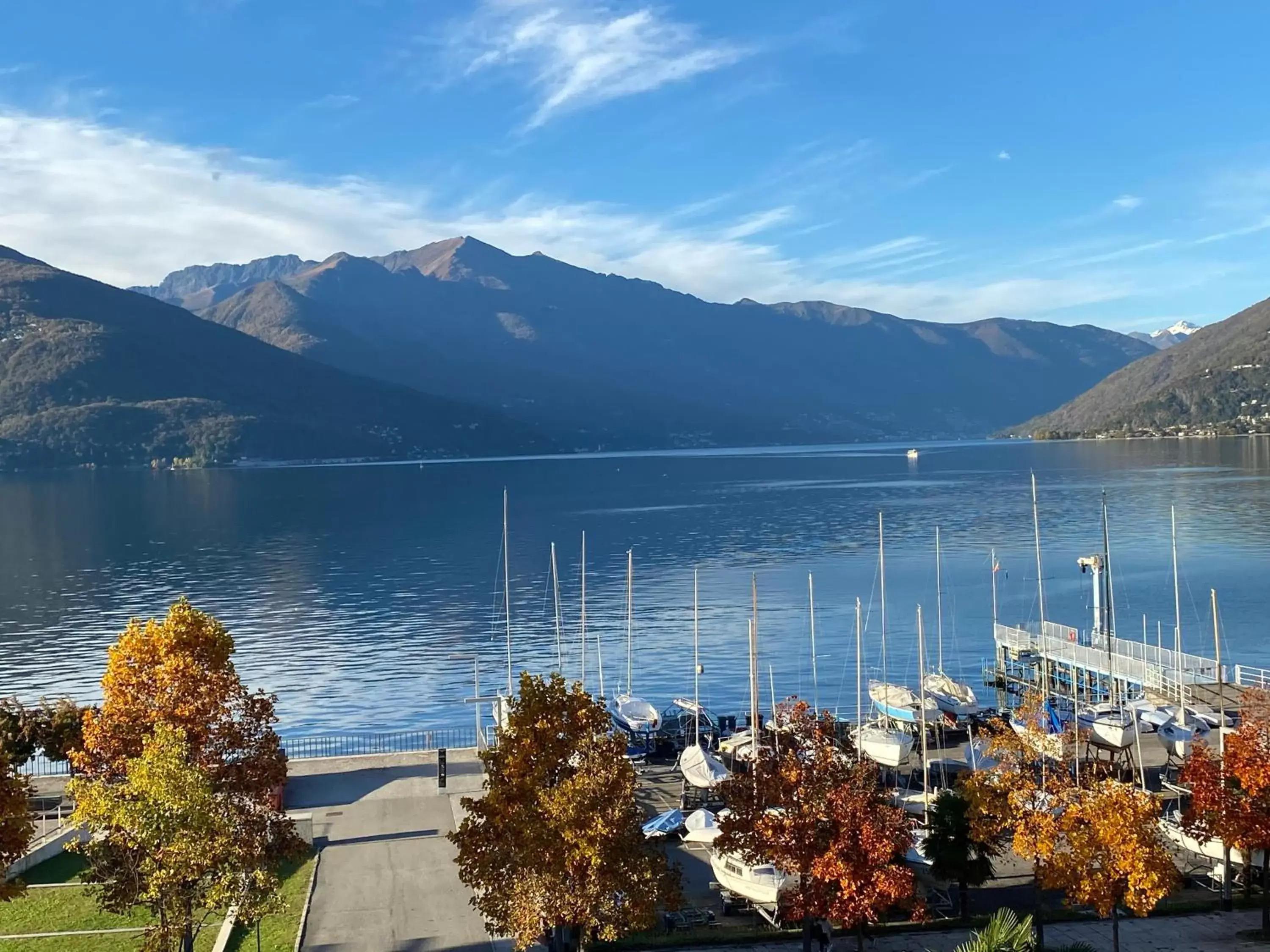 Lake view in Camin Hotel Luino