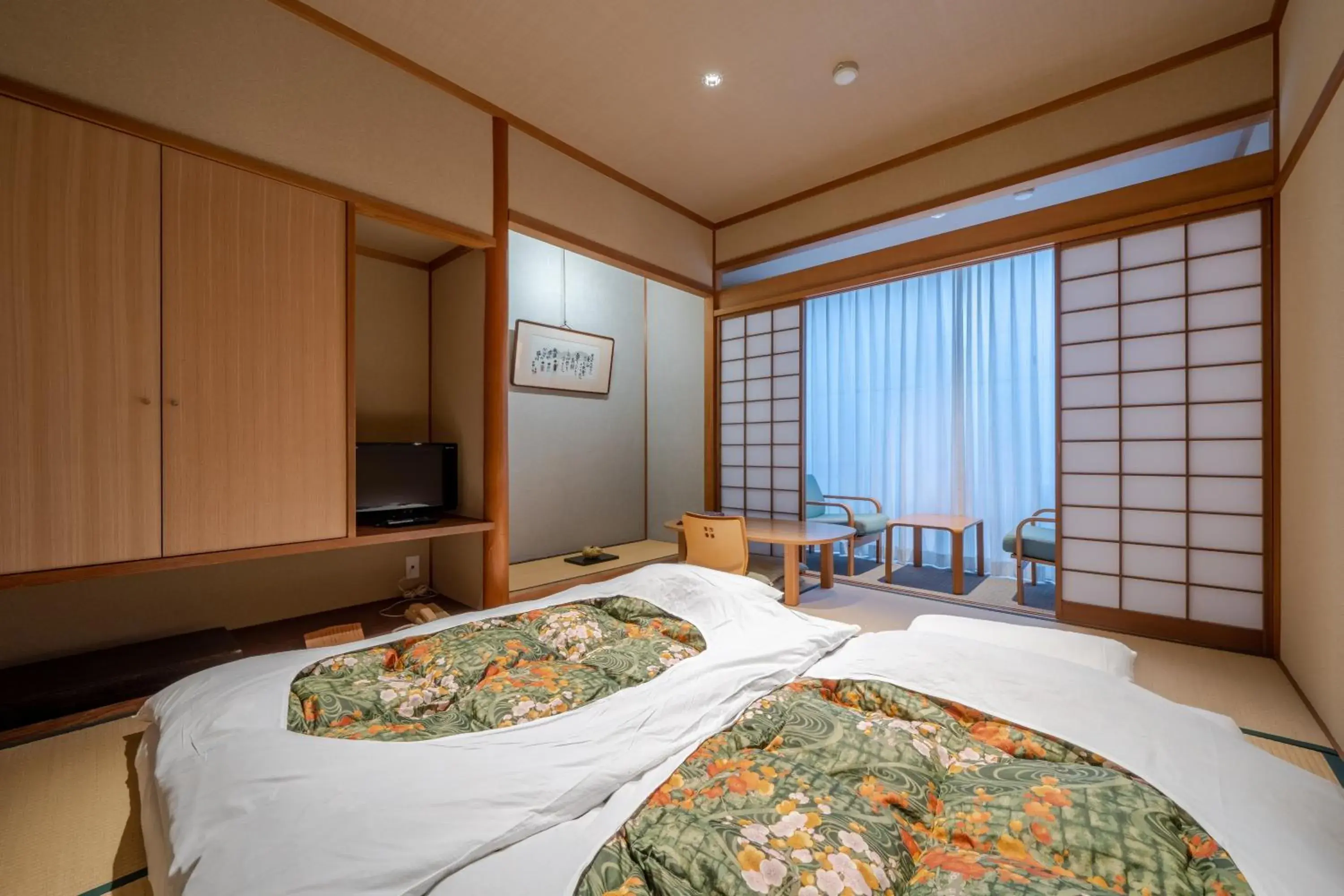 Photo of the whole room, Bed in Ryokan Ryokufuso
