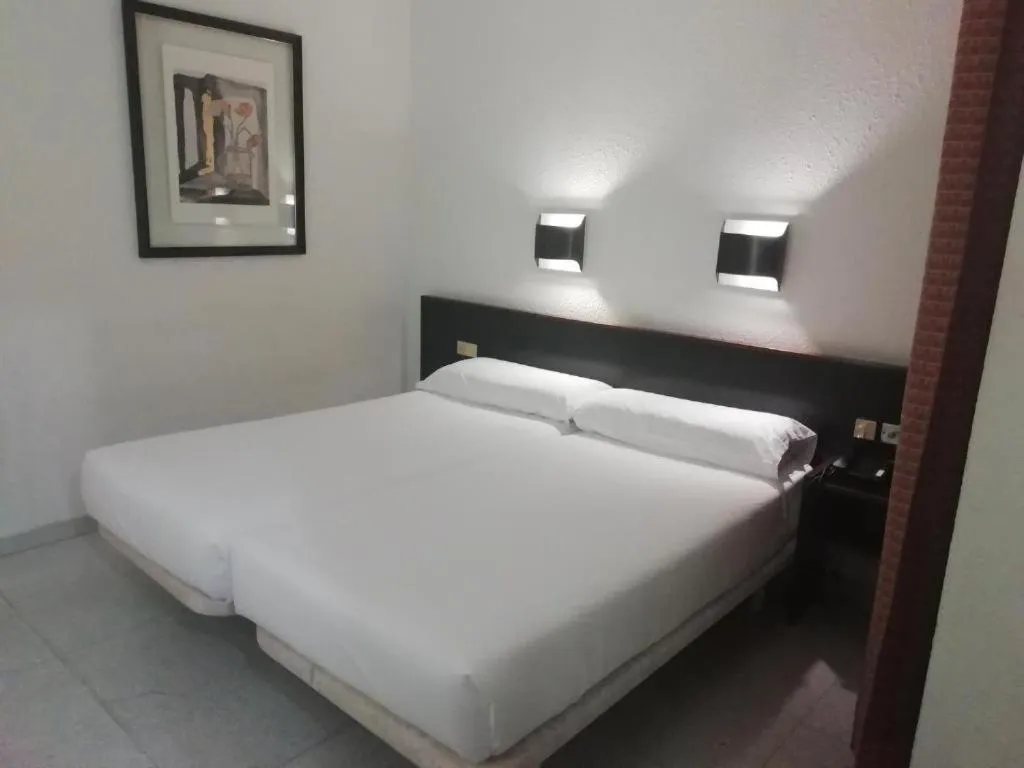 Bed in Hotel Monegal