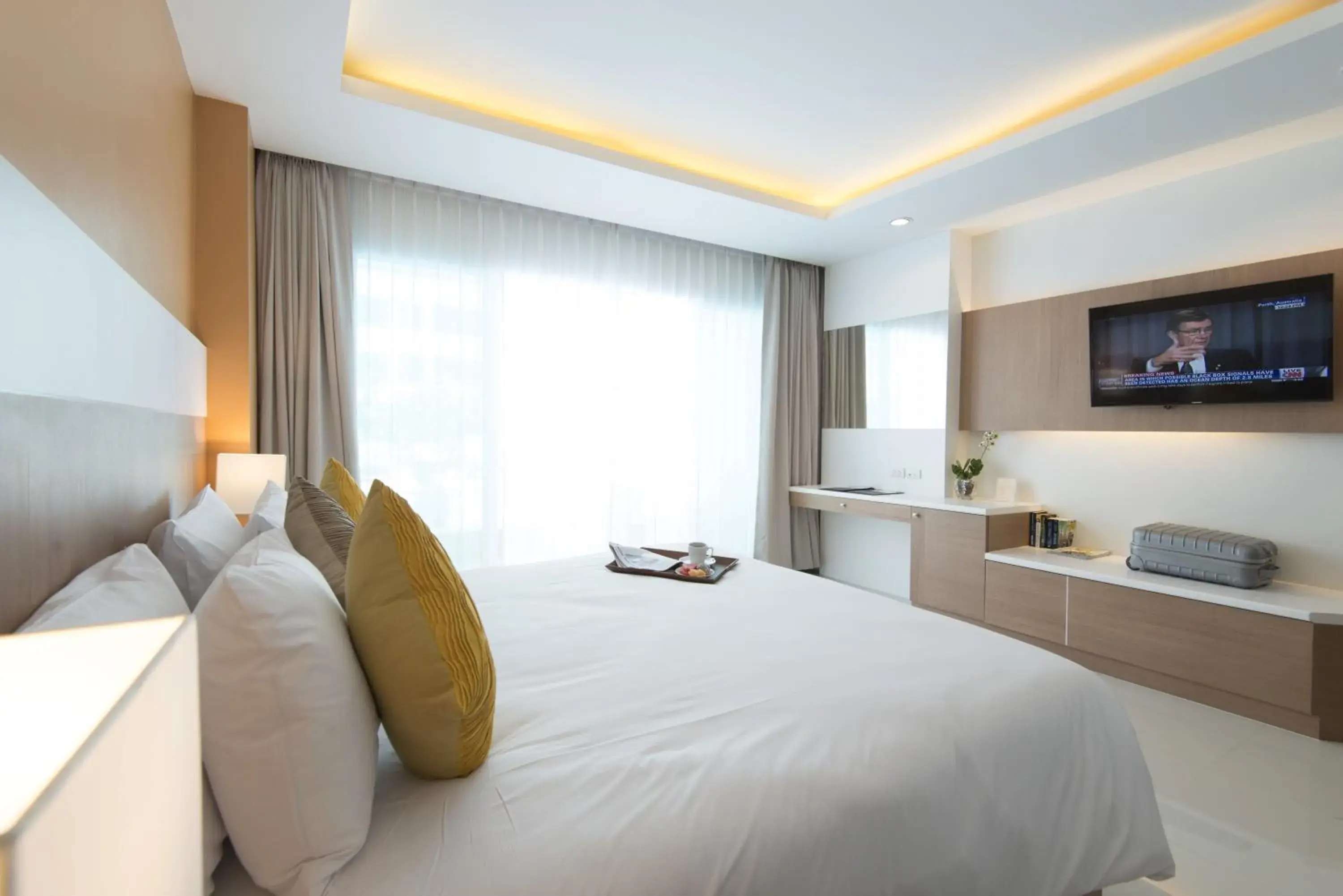 TV and multimedia, Bed in Chanalai Hillside Resort, Karon Beach TV and multimedia, Bed in Chanalai Hillside Resort, Karon Beach