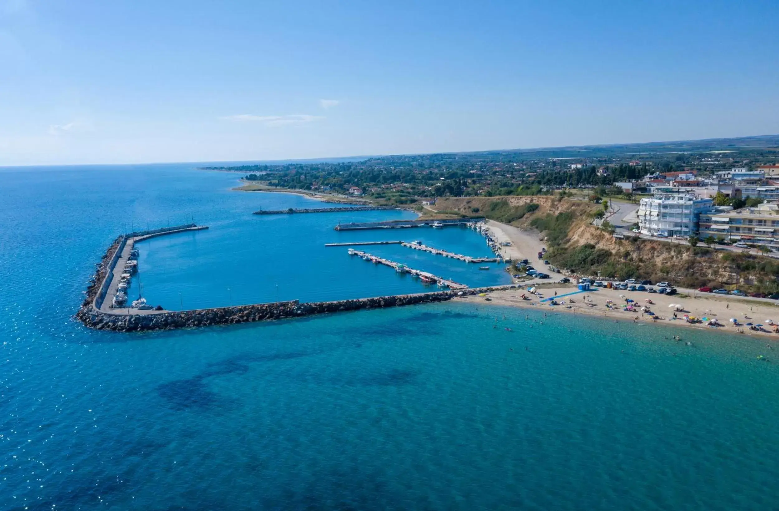 Beach, Bird's-eye View in Light Blue Hotel