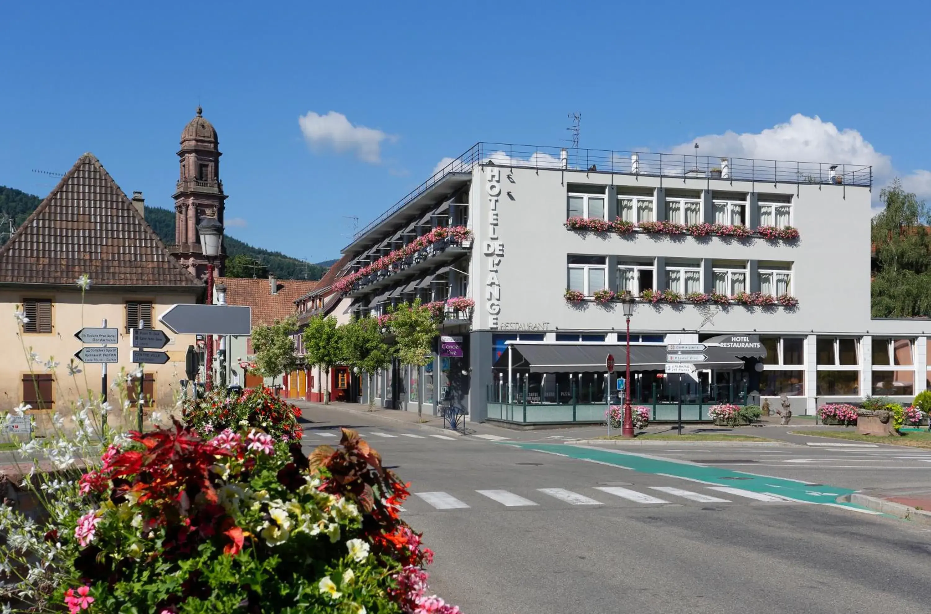 Property building in The Originals City Hotel de l Ange Guebwiller Property building in The Originals City Hotel de l Ange Guebwiller