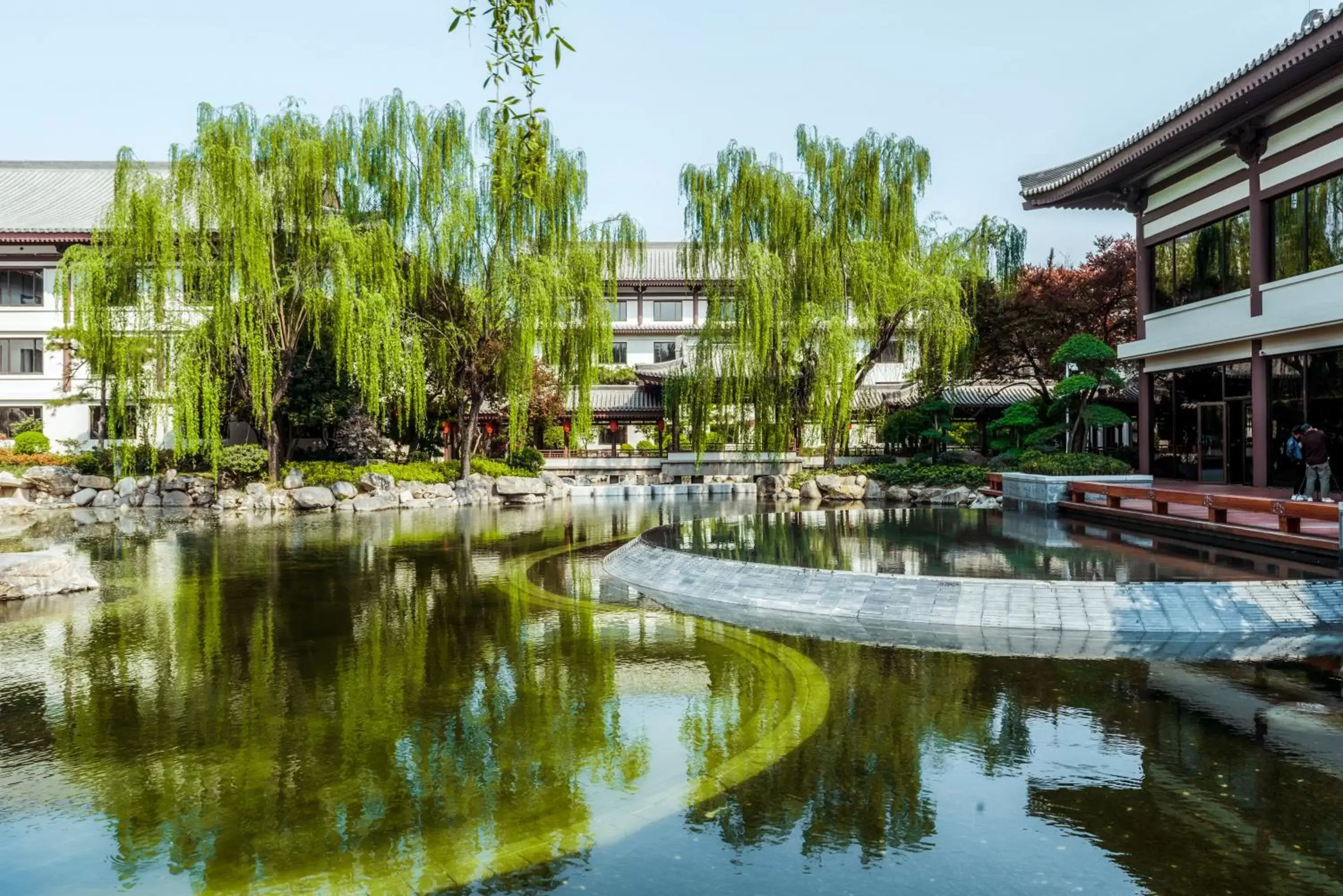 Garden view, Swimming Pool in HUALUXE Xi'an Tanghua, an IHG Hotel