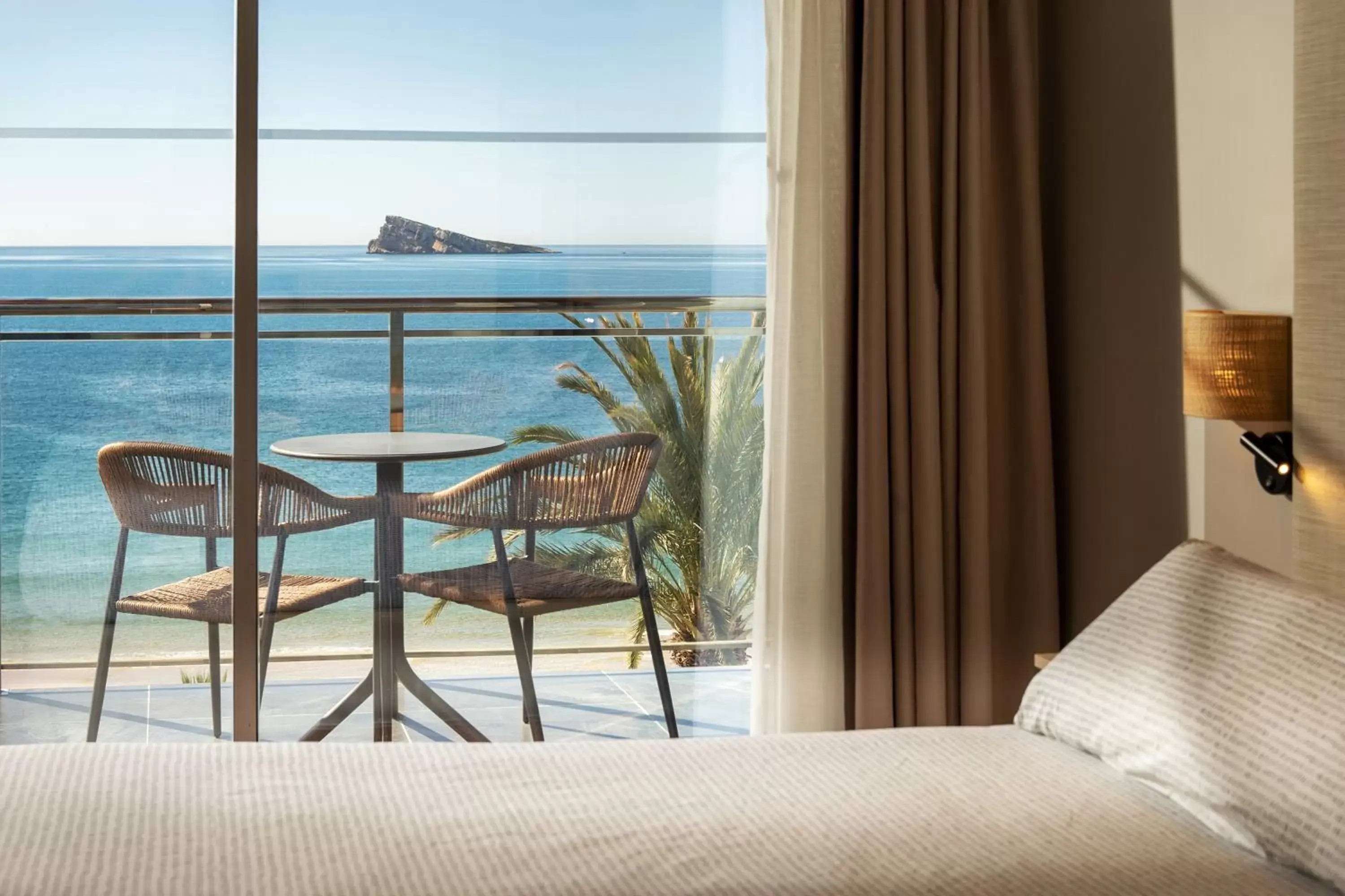 Balcony/Terrace, Sea View in INNSiDE by Meliá Costablanca - Adults Only from 16