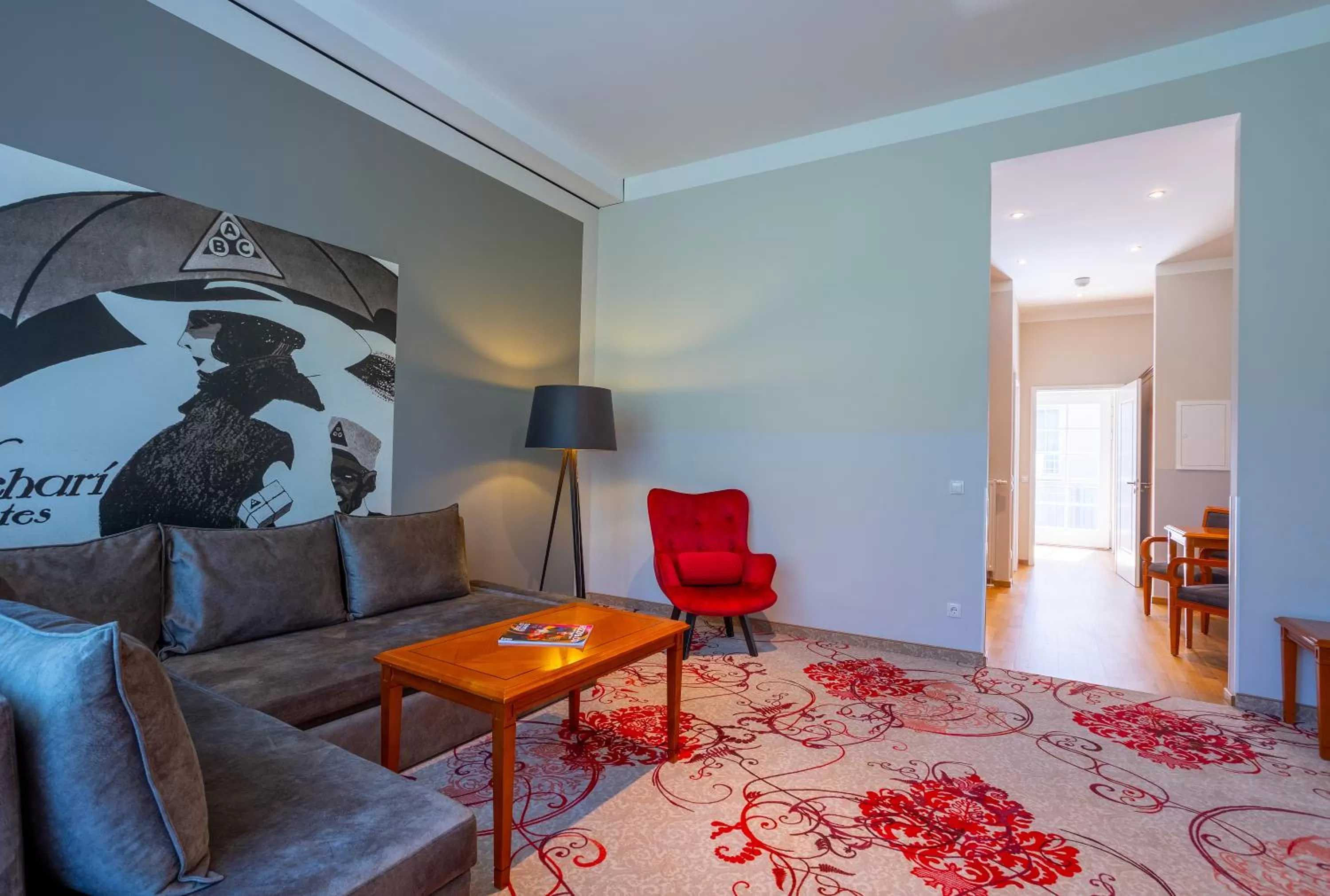 Living room in Batschari Palais Baden-Baden