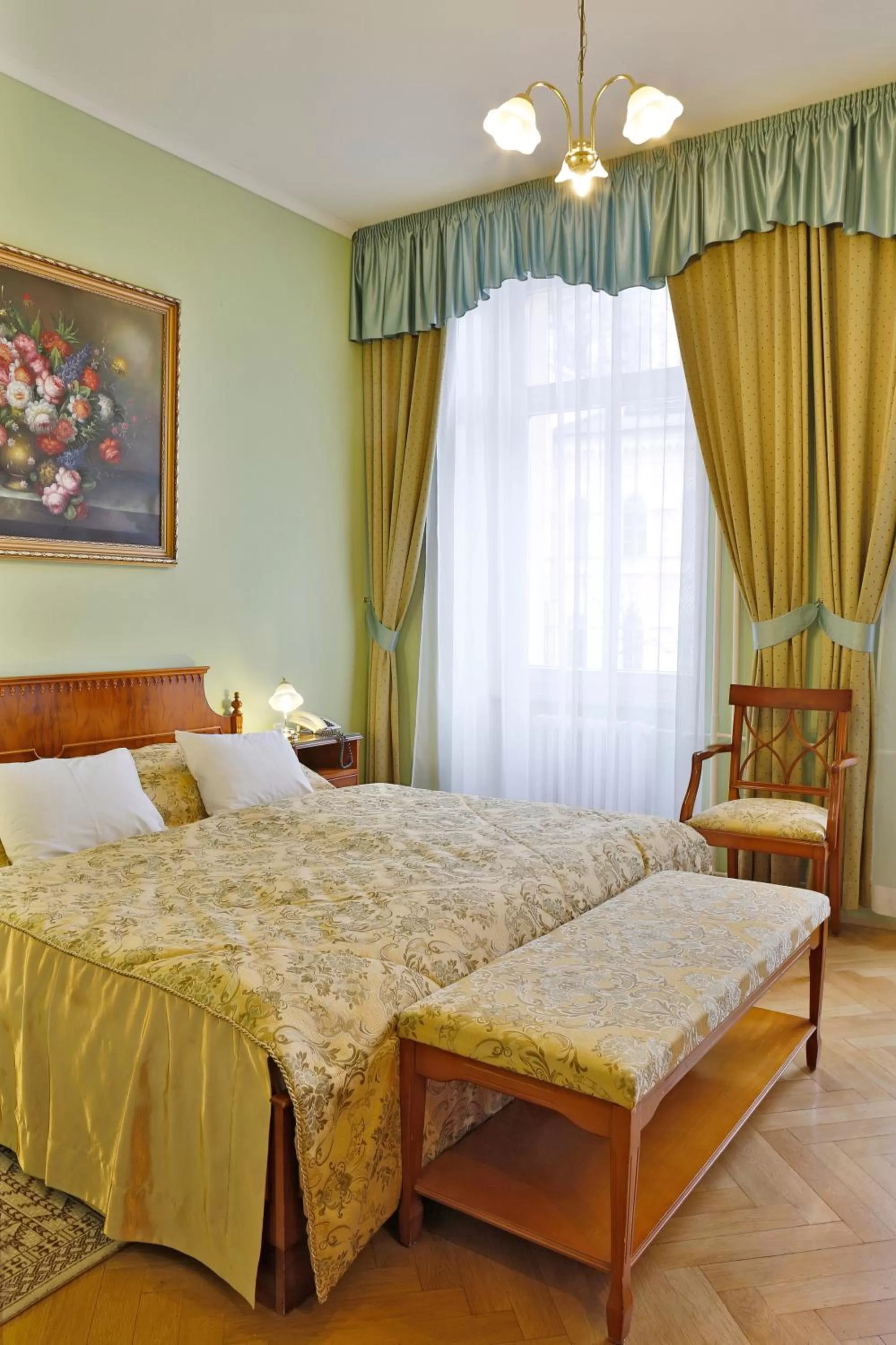 Bed in Hotel Kolonada