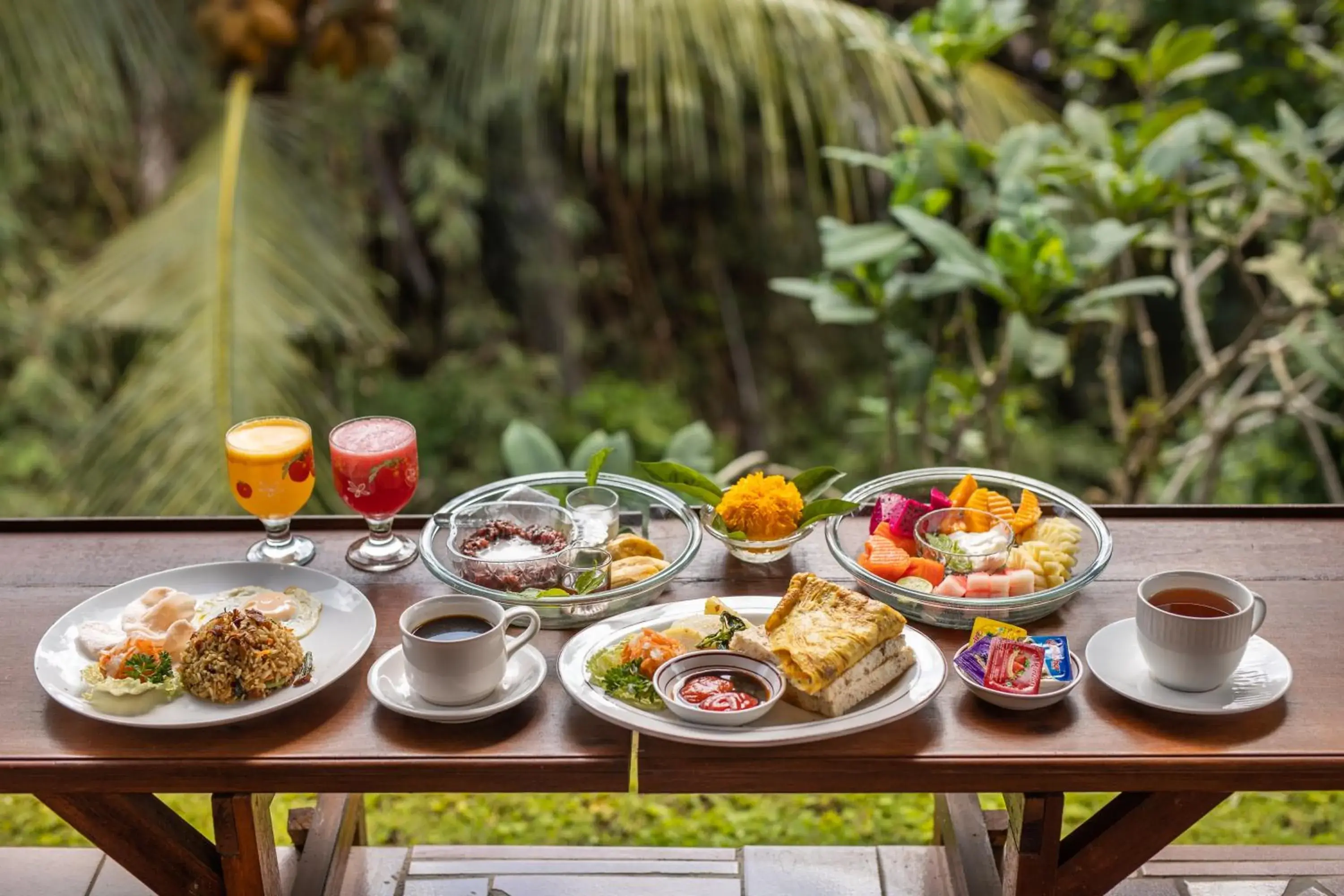 Breakfast in Ketut's Place Bed & Breakfast Ubud
