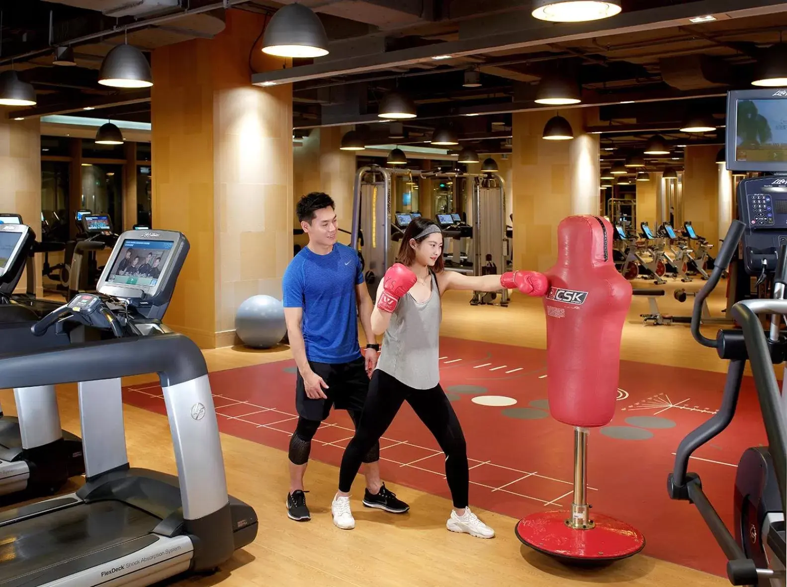 Fitness centre/facilities in Kerry Hotel, Beijing