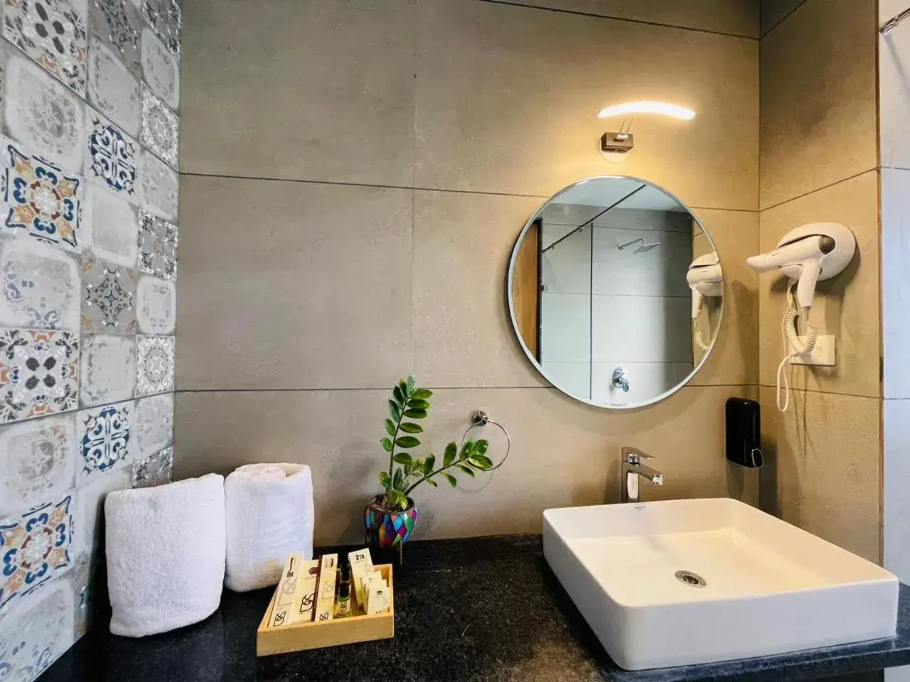 Bathroom in SURAMYA-A Luxury Boutique Hotel Bathroom in SURAMYA-A Luxury Boutique Hotel