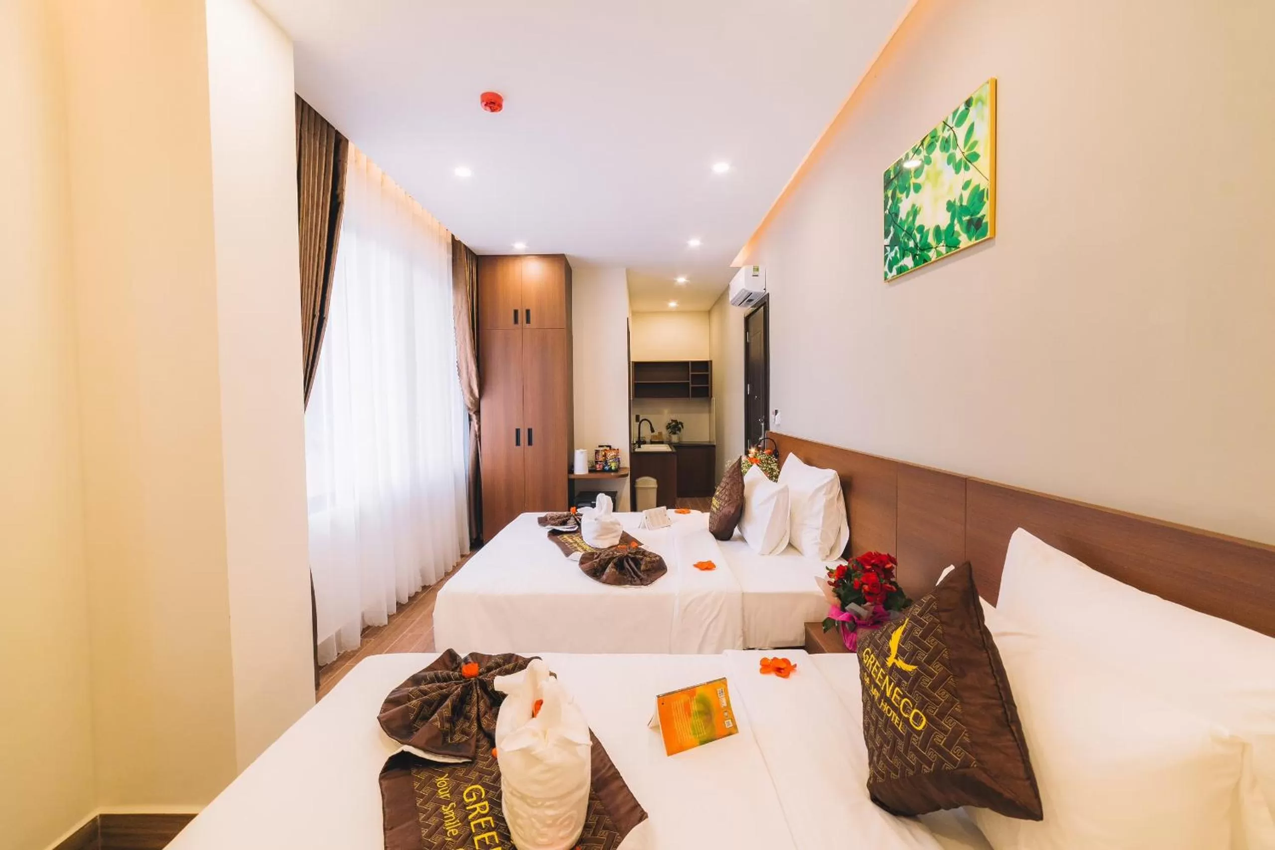 Bed in GREENECO DA LAT HOTEL - Khách sạn Green Eco Đà Lạt