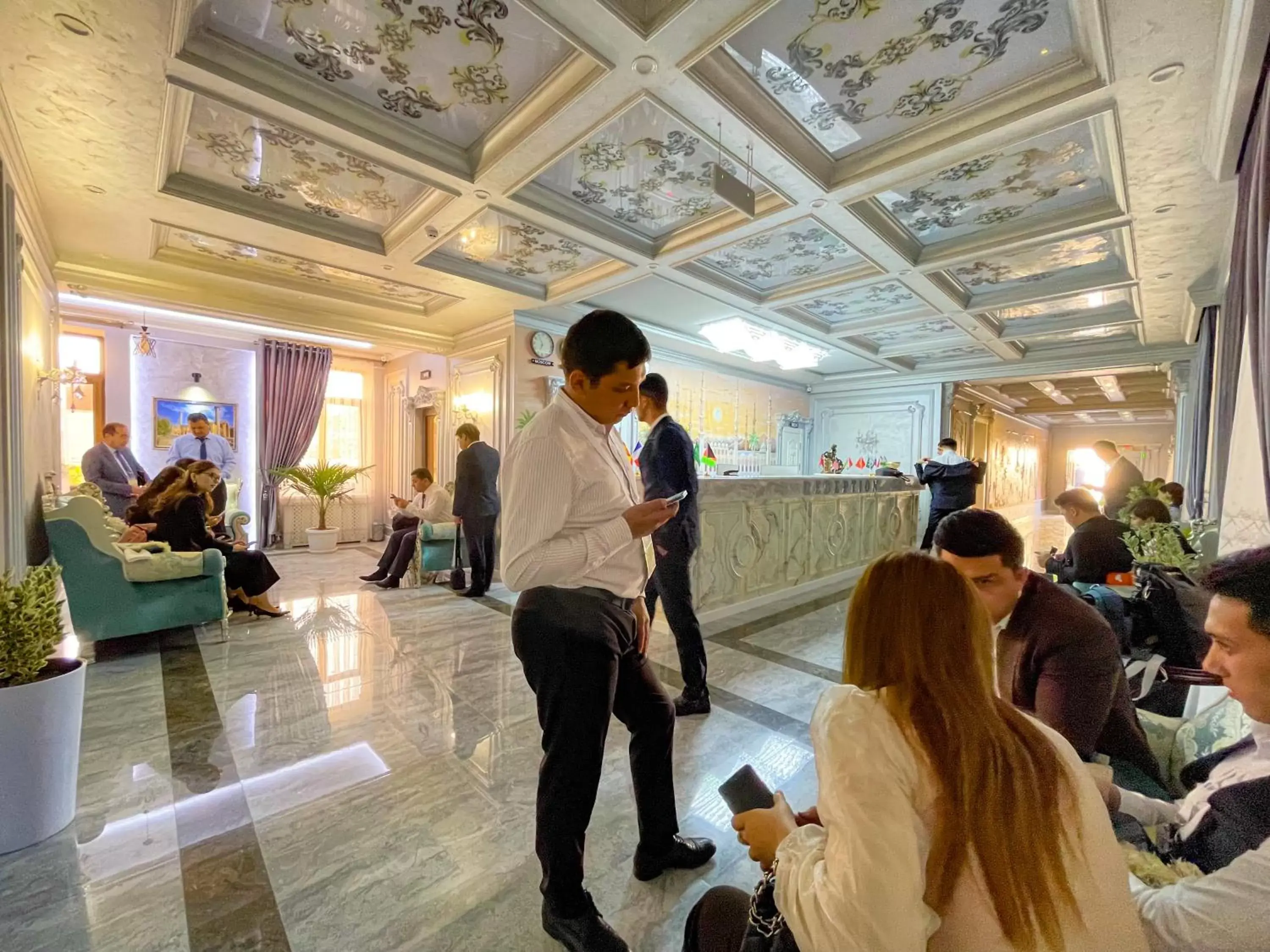 Lobby or reception in Medina Hotel Samarkand