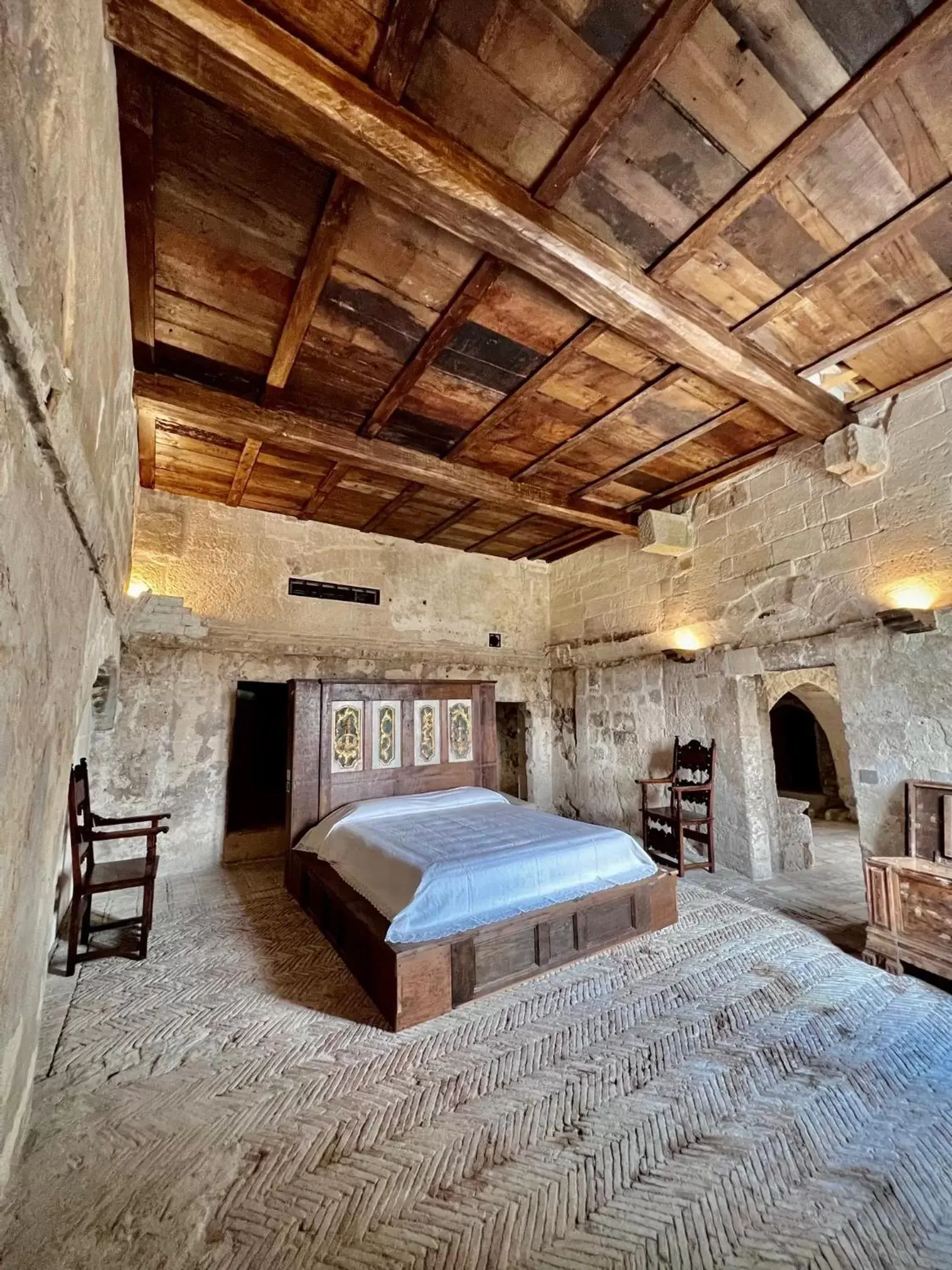 Bed in Sextantio Le Grotte Della Civita