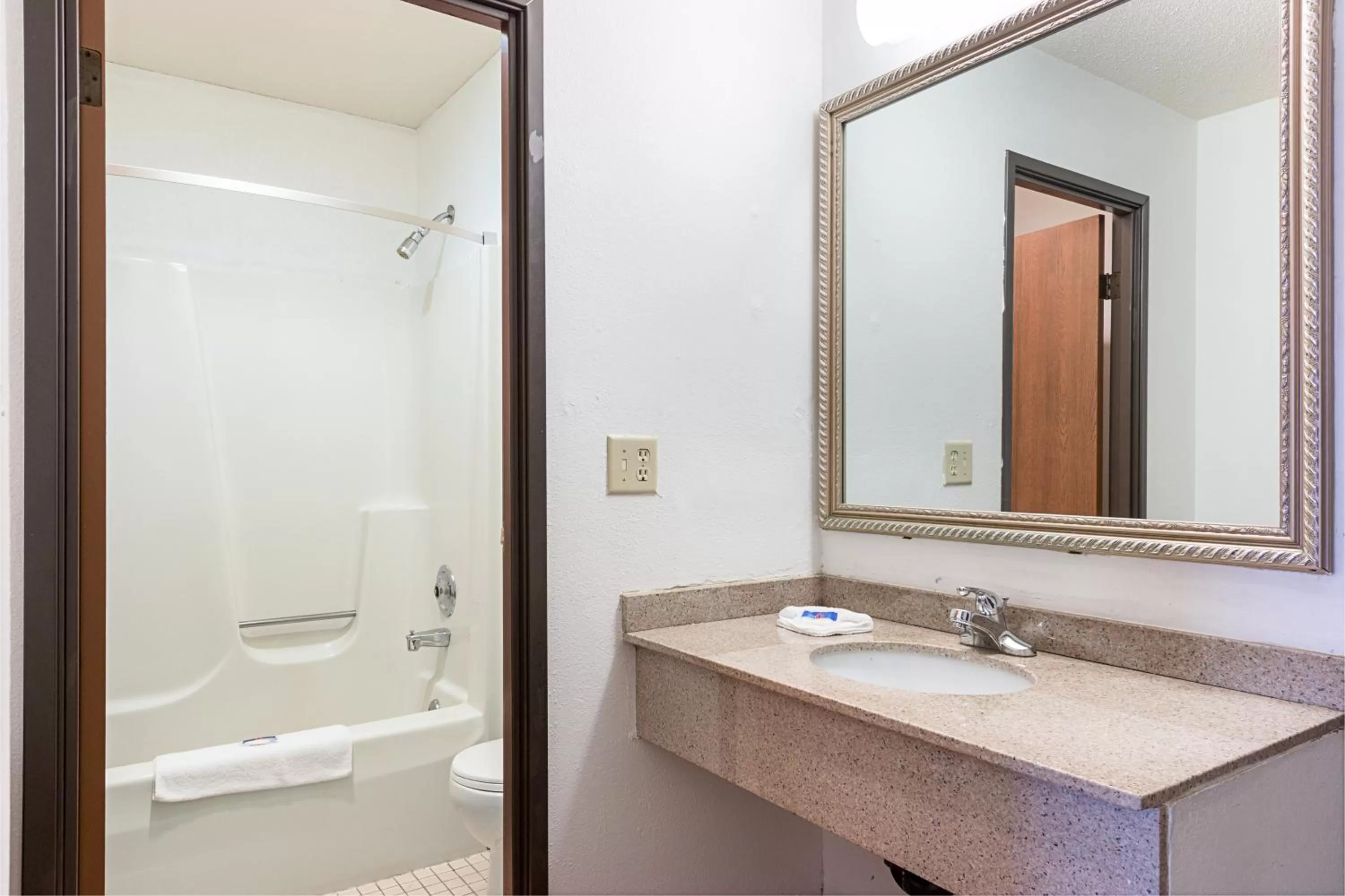 Bathroom in Motel 6-Wisconsin Rapids, WI