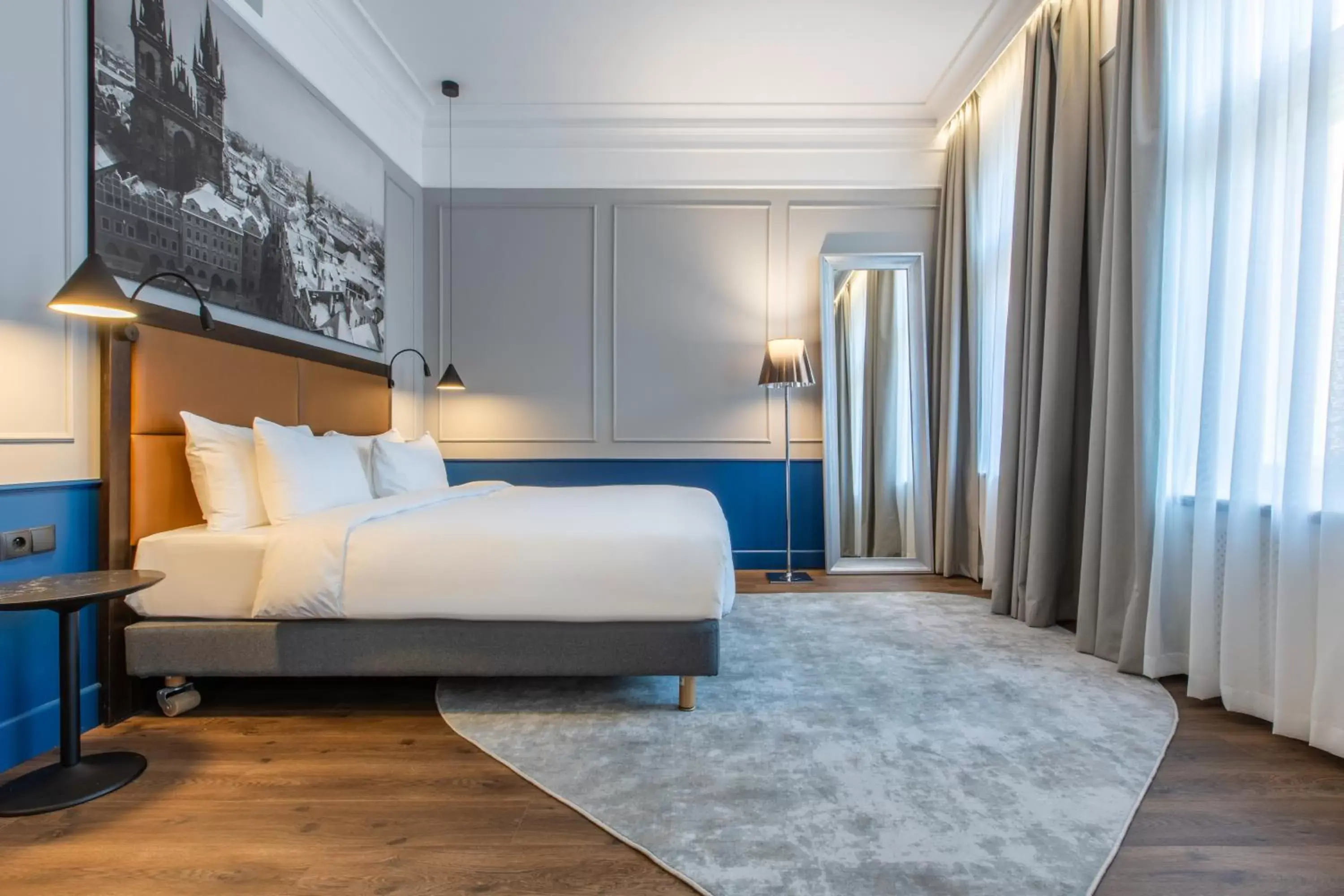 Bed in Radisson Blu Hotel Prague