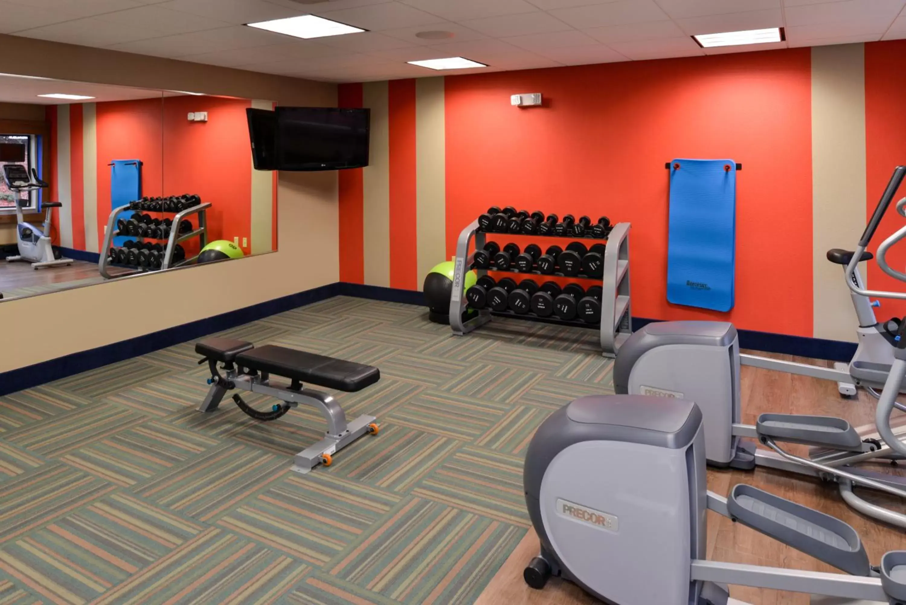 Fitness centre/facilities, Fitness Center/Facilities in Holiday Inn Express & Suites Raleigh NE - Medical Ctr Area, an IHG Hotel