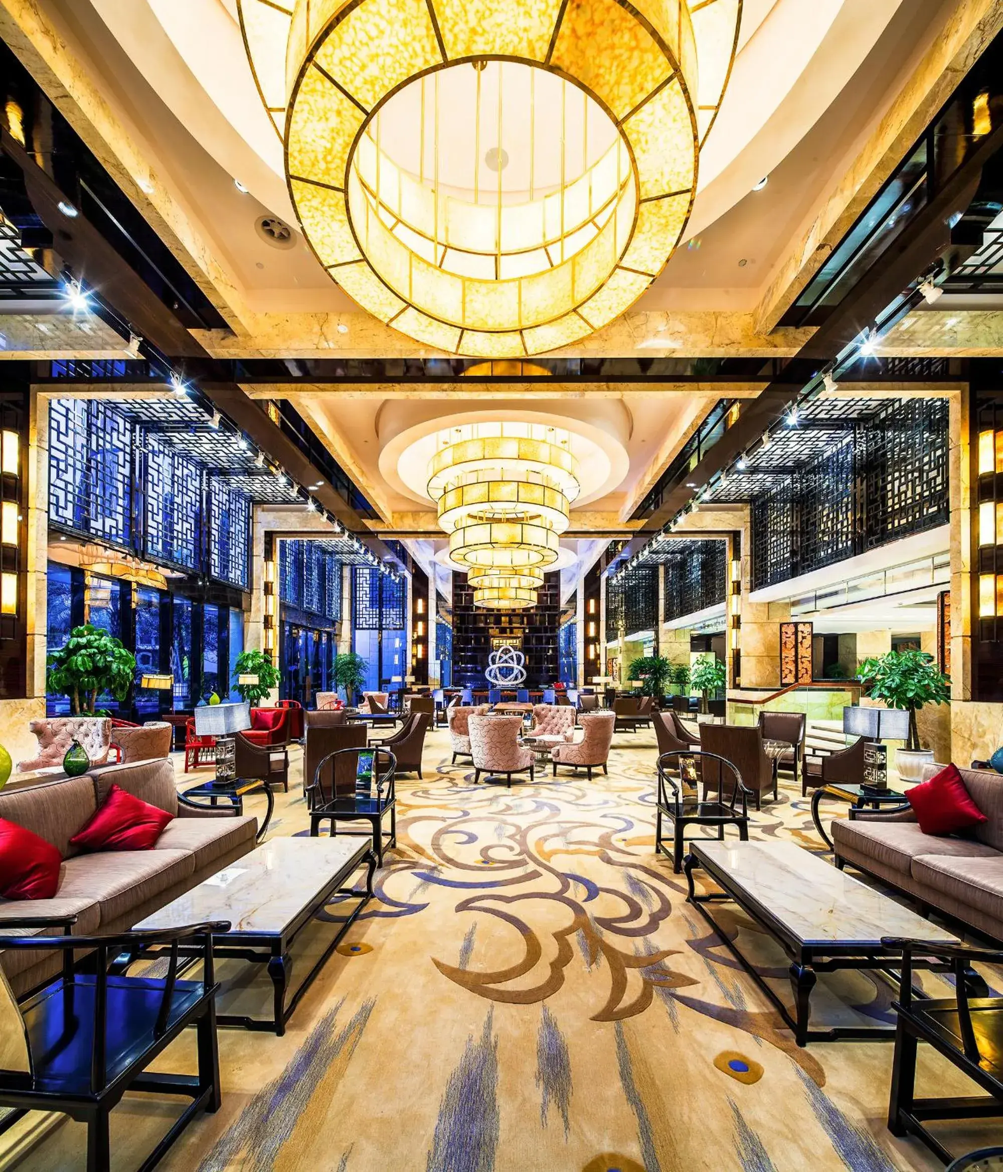 Lobby or reception, Restaurant/Places to Eat in Felton Gloria Grand Hotel Chengdu