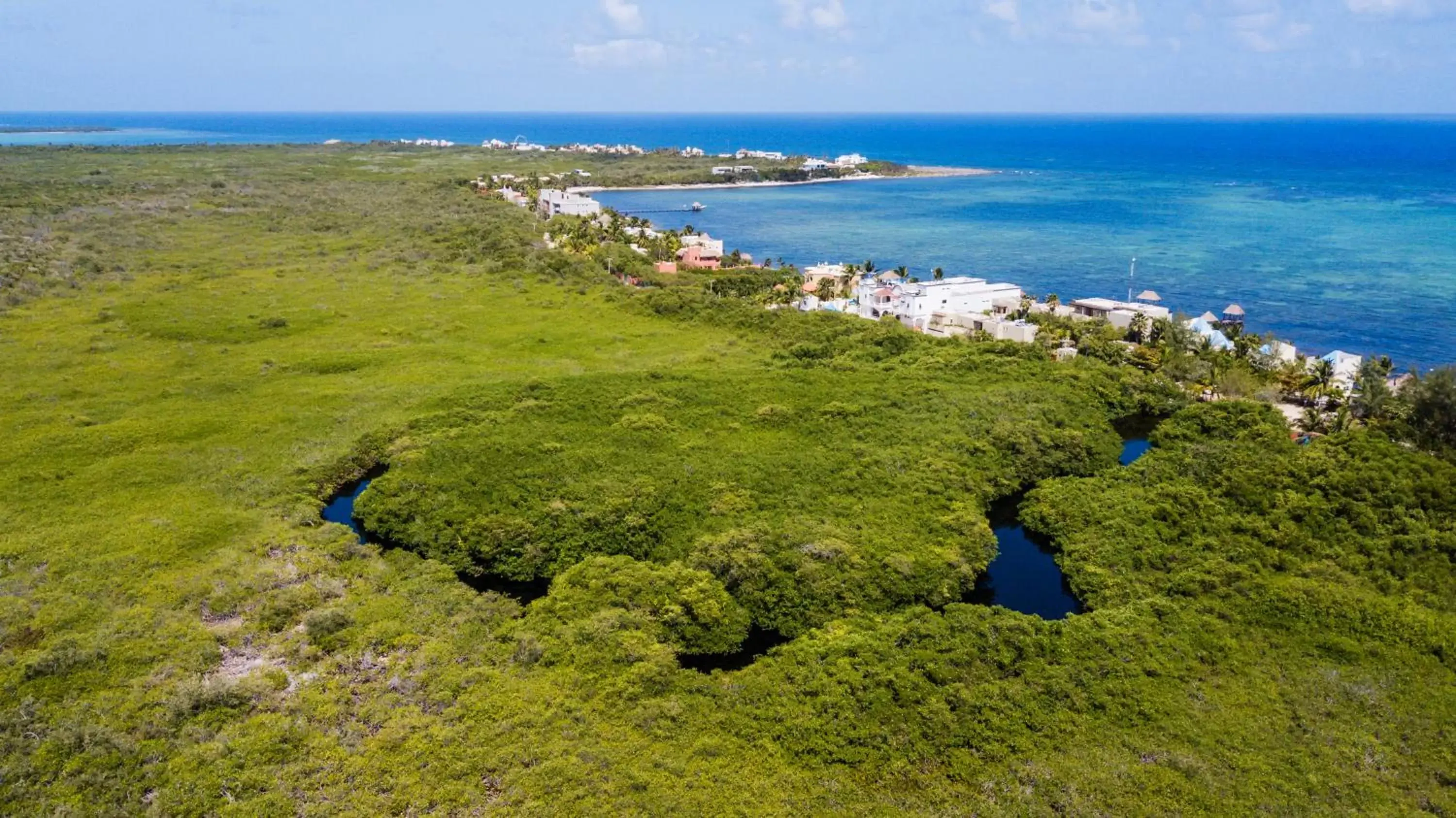 Bird's eye view, Beach in Cielo Maya Beach Tulum