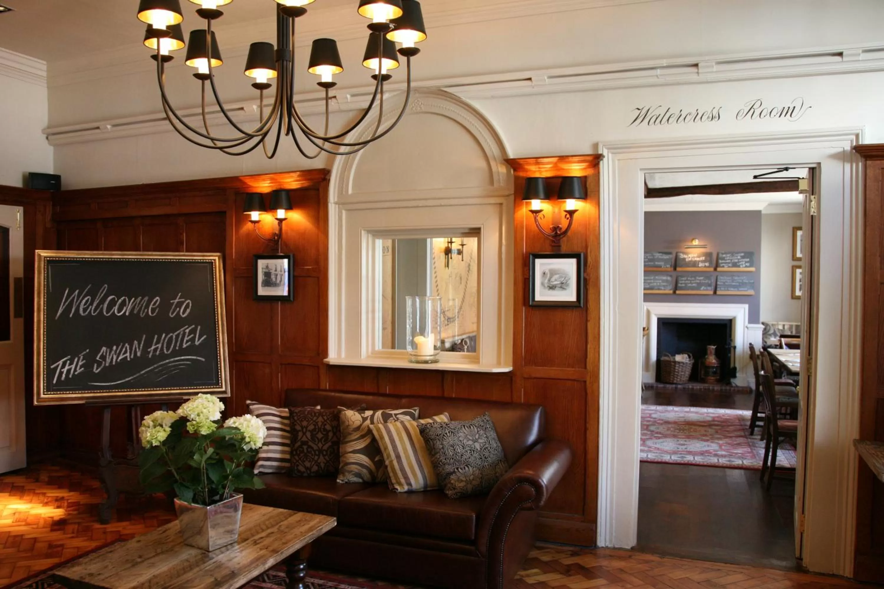 Lobby or reception in The Swan Hotel, Alresford