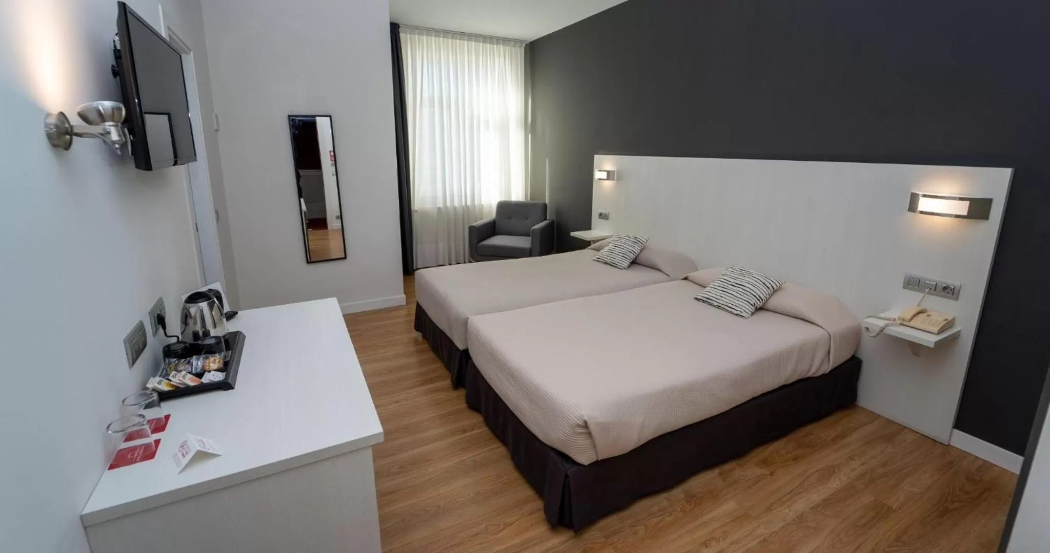 Bed in Hotel Seminario Aeropuerto Bilbao