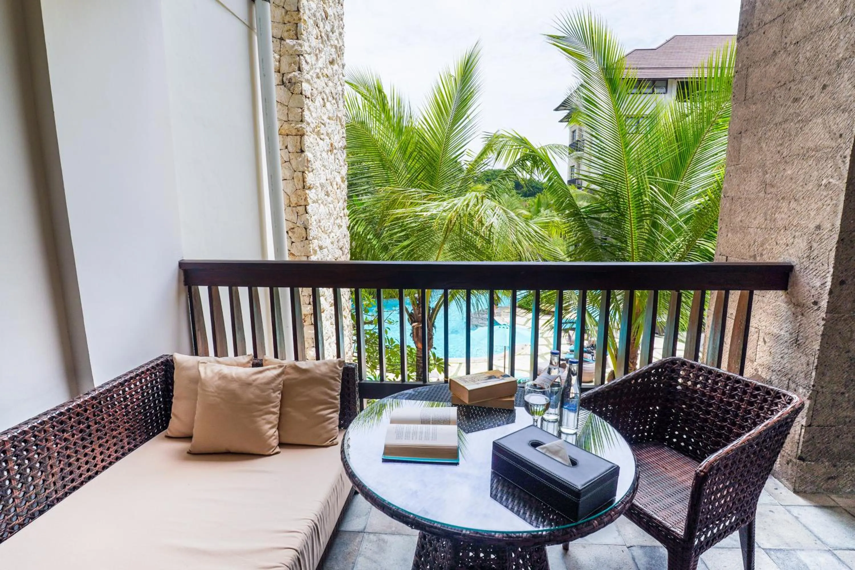 Pool view in Royal Tulip Springhill Resort Jimbaran