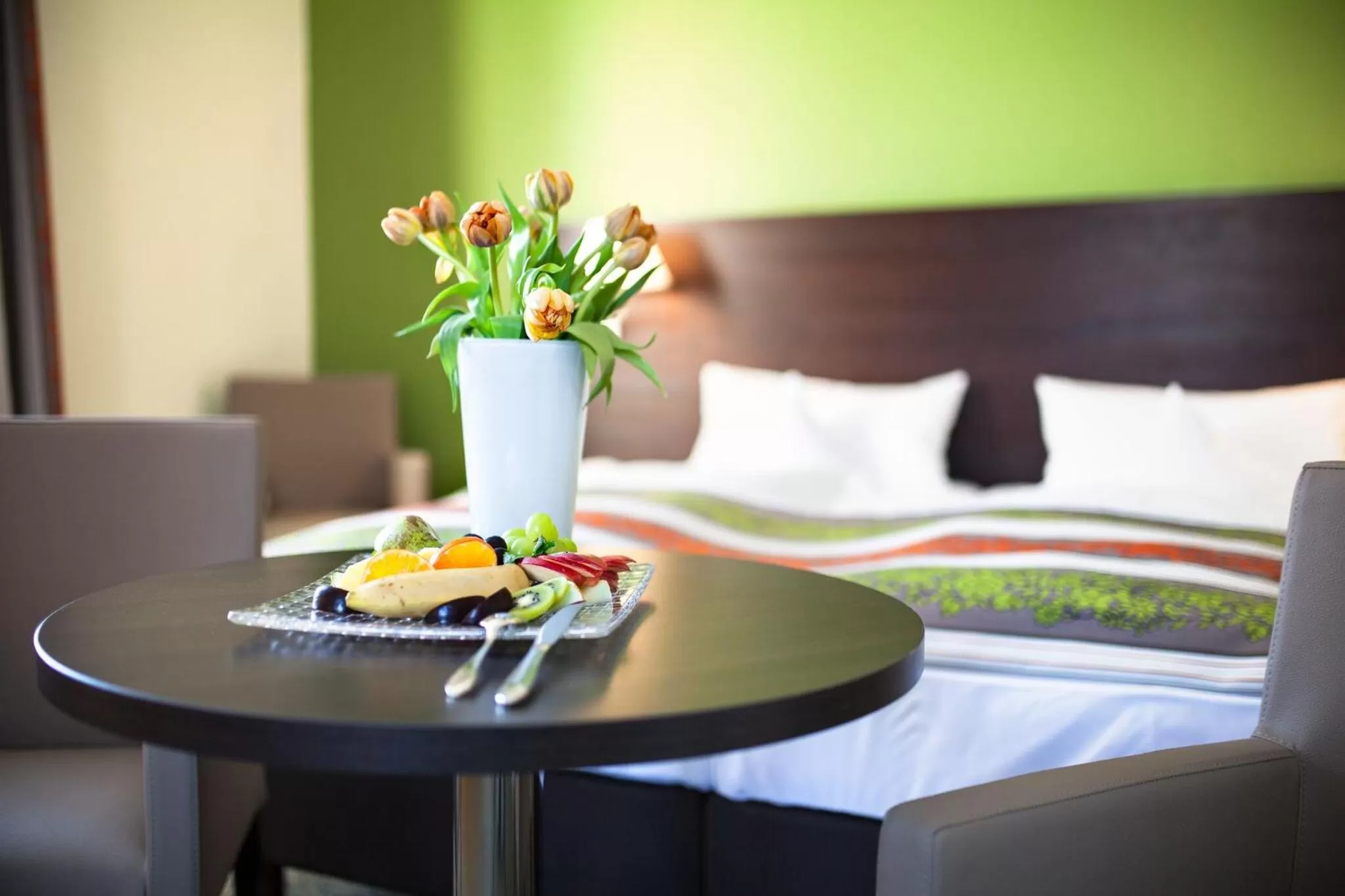 Decorative detail, Bed in relexa hotel Bad Steben