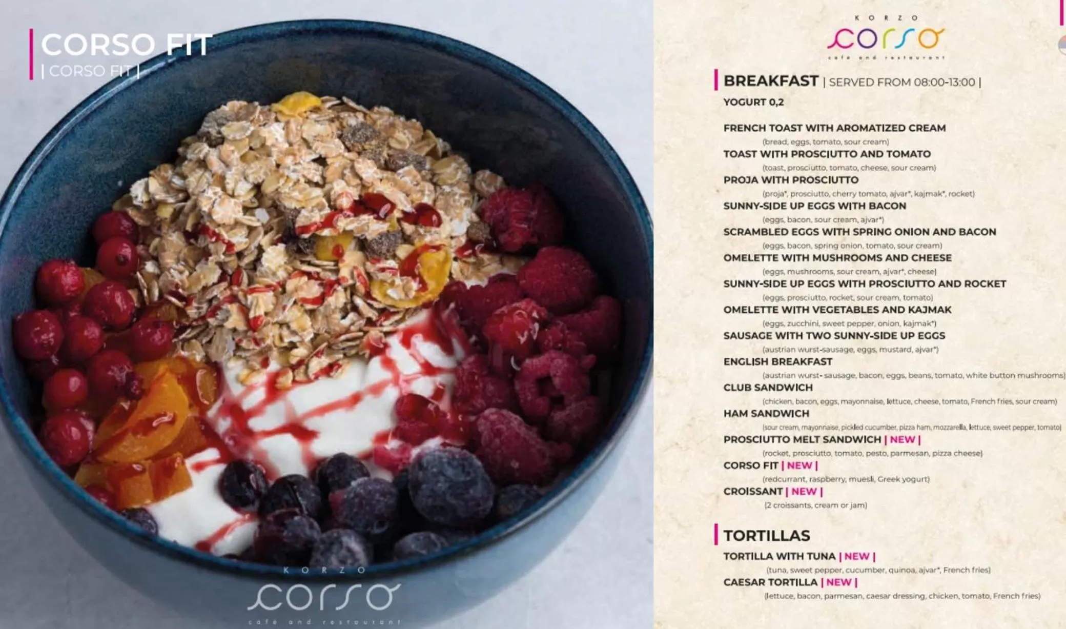 Restaurant/places to eat in Corso Rooms City Centre