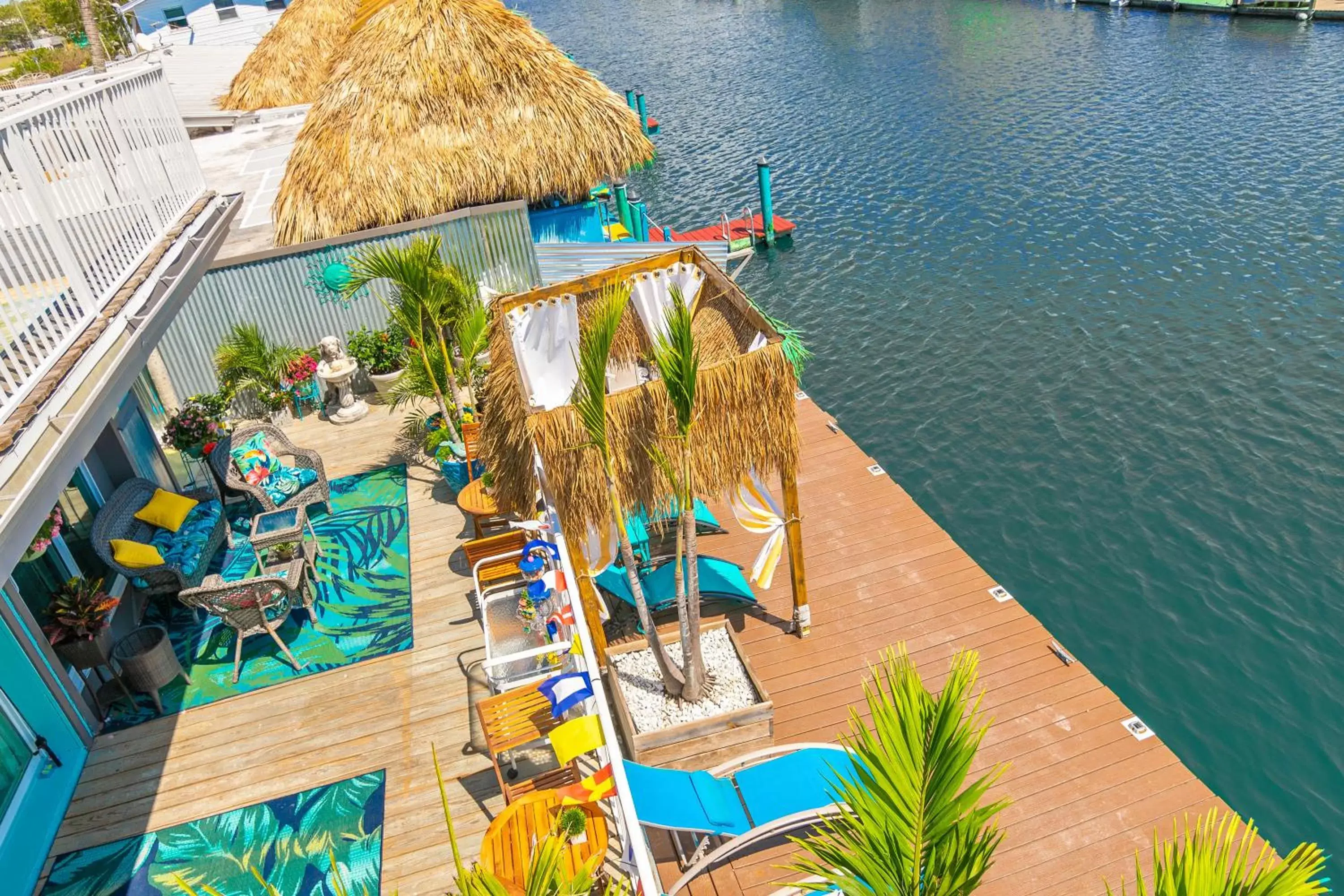 Patio, Pool View in Latitude 26 Waterfront Boutique Resort - Bonita Springs