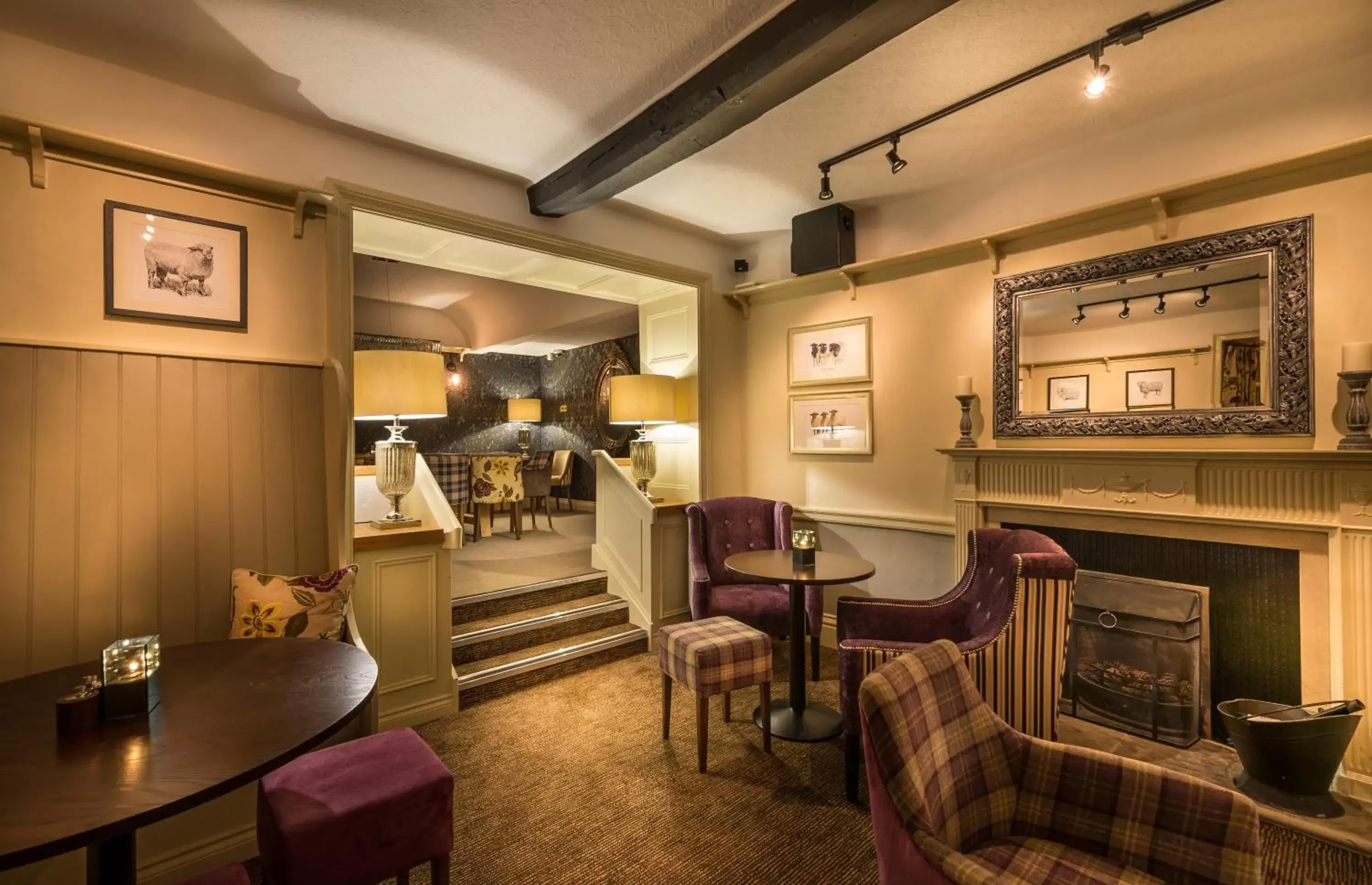 Dining area, Lounge/Bar in The Golden Fleece Hotel, Thirsk, North Yorkshire