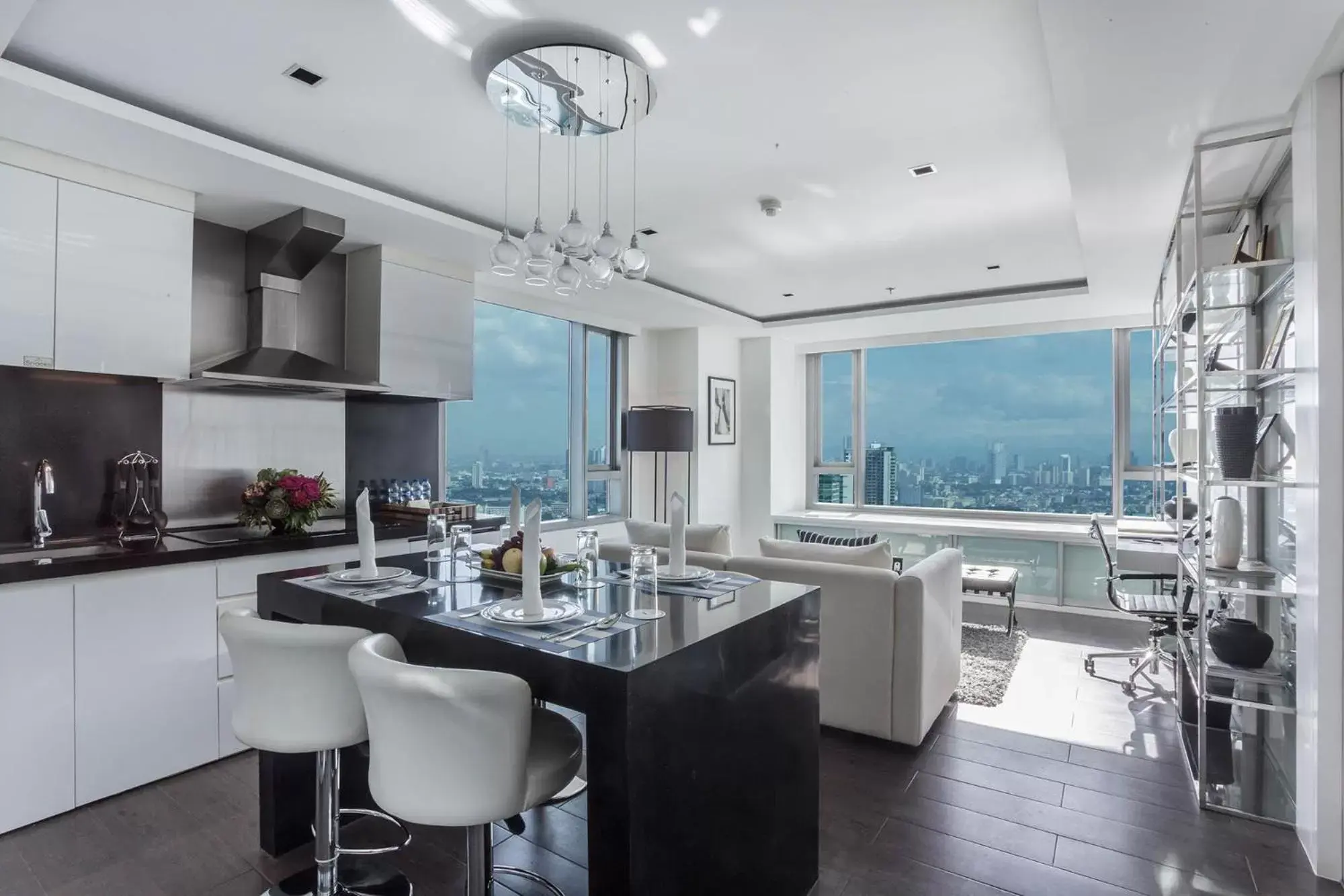 Dining area in The Alpha Suites