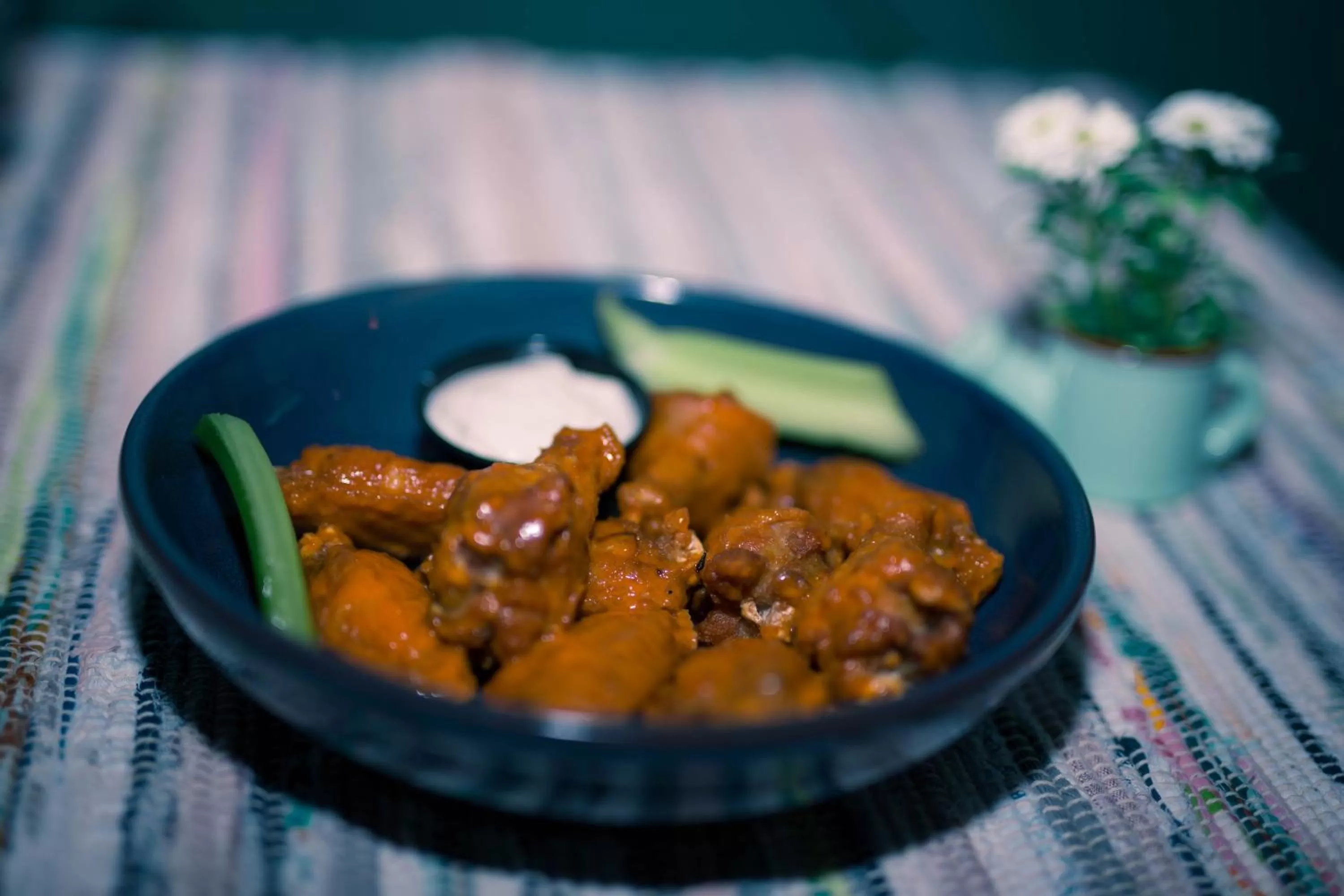 Food in The Strand Hotel, the former residence of Oscar Wilde