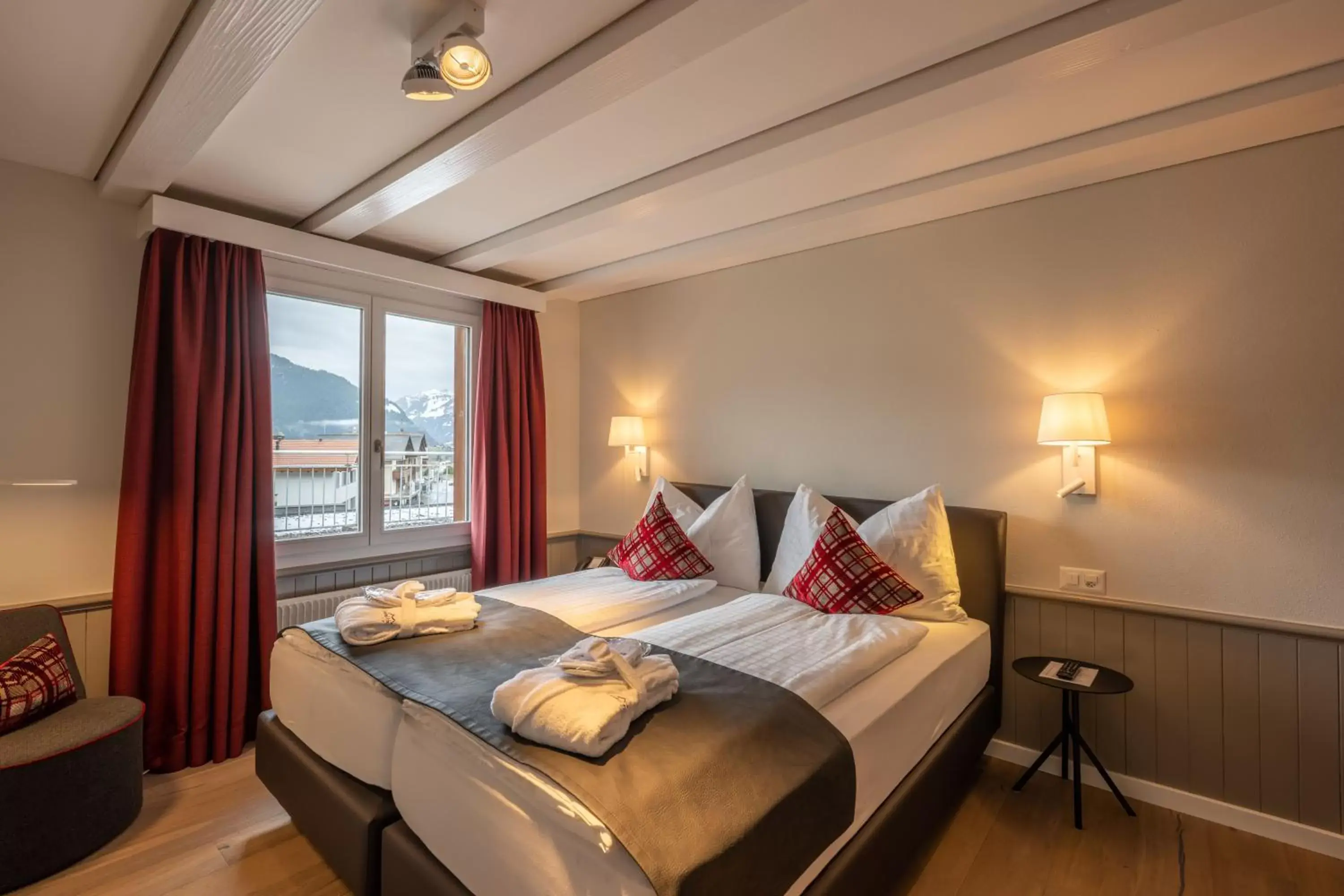 Bed in Hotel Spinne Grindelwald