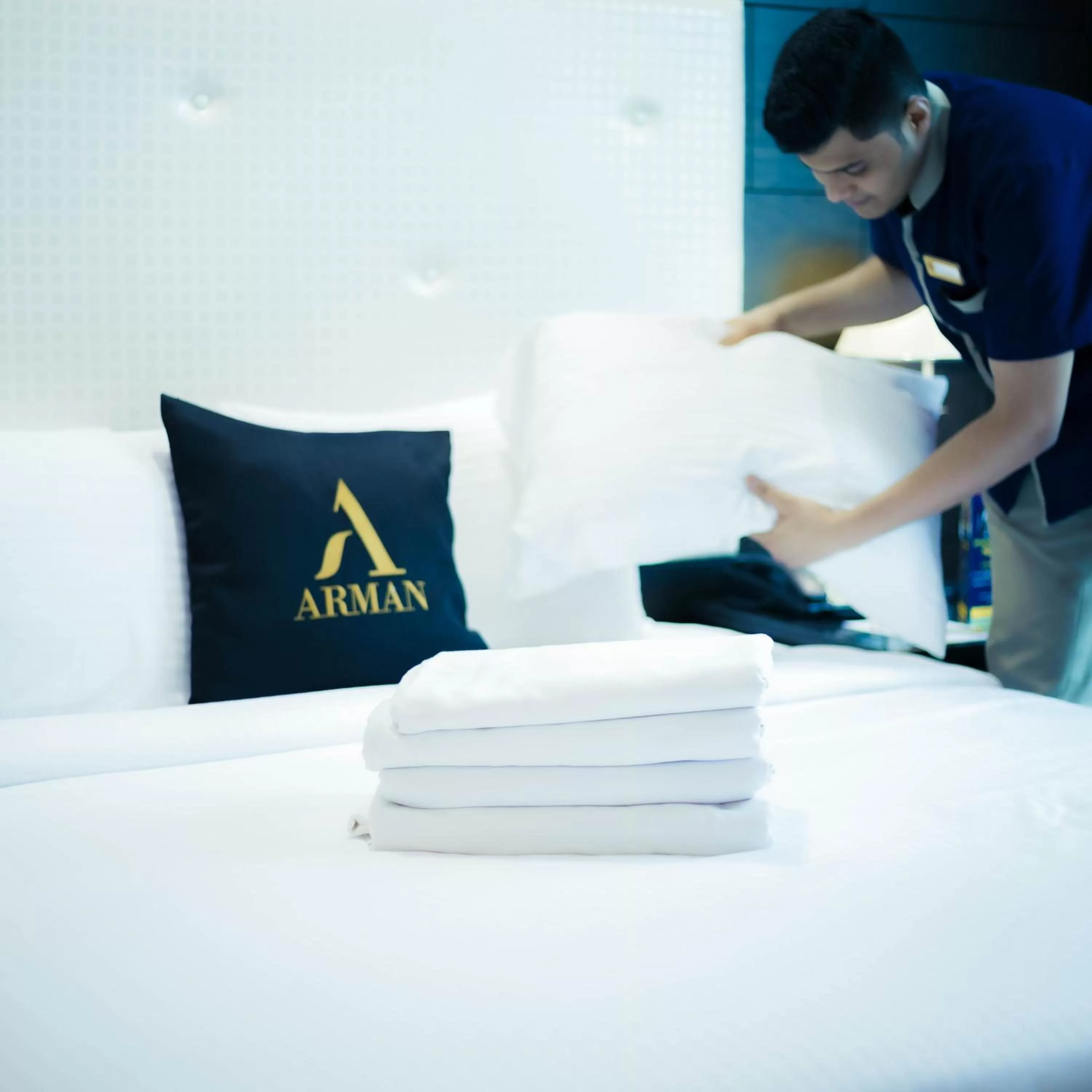 Bed in Arman Hotel Juffair Mall