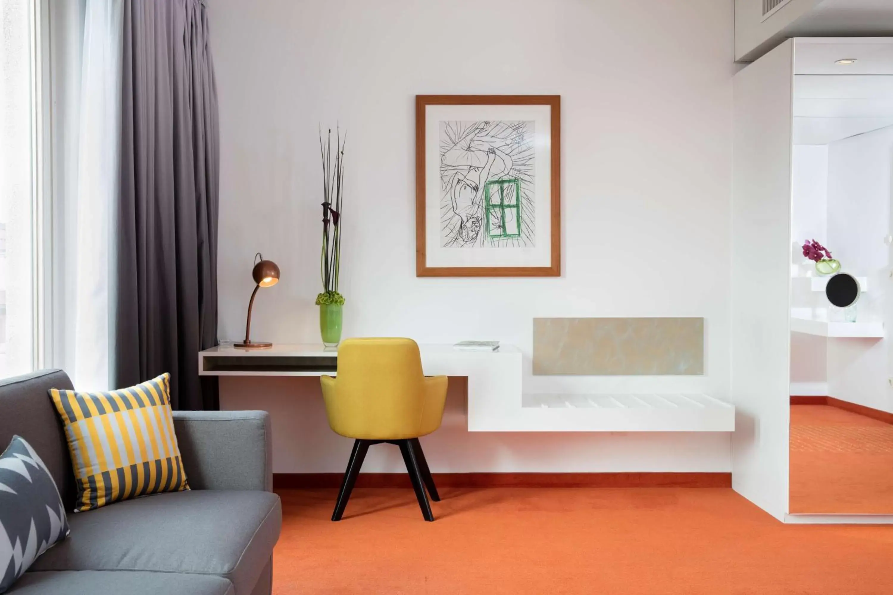Photo of the whole room in art'otel berlin mitte, Powered by Radisson Hotels Photo of the whole room in art'otel berlin mitte, Powered by Radisson Hotels