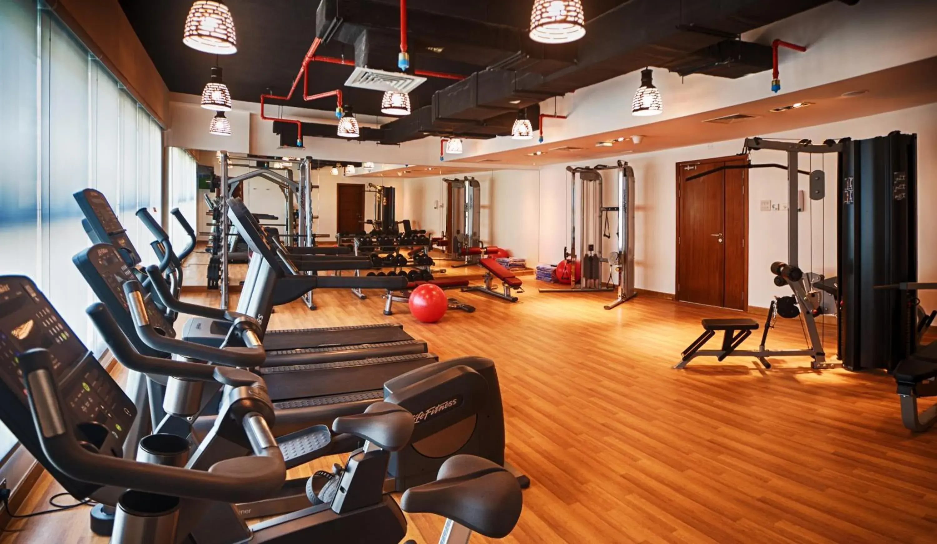 Fitness centre/facilities, Fitness Center/Facilities in Rose Park Hotel - Al Barsha, Opposite Metro Station