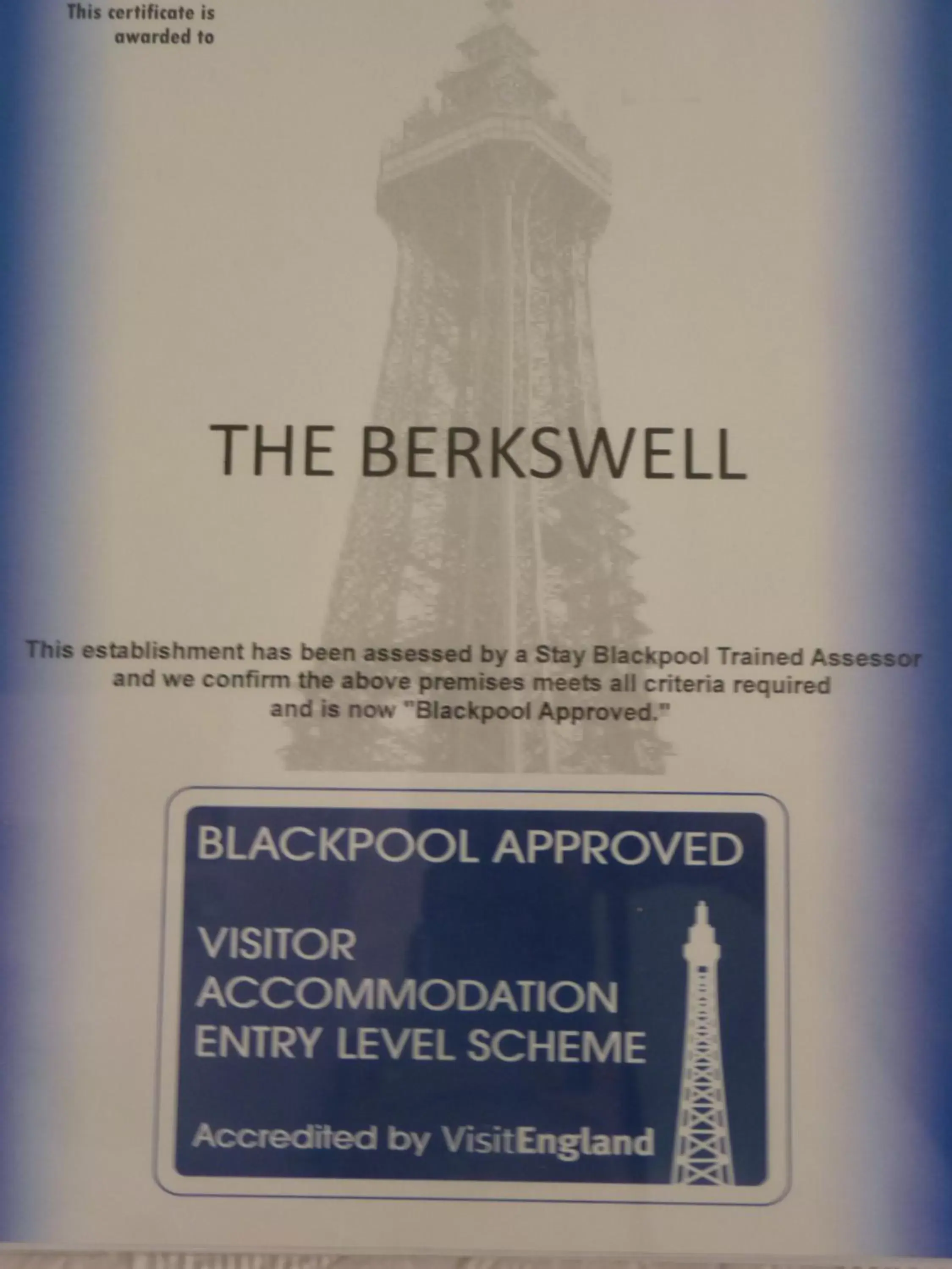 Certificate/Award in The Berkswell