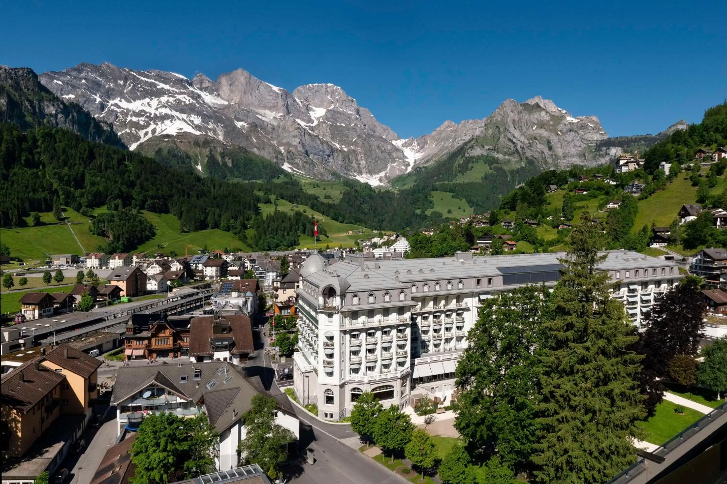 Property building, Bird's-eye View in Kempinski Palace Engelberg