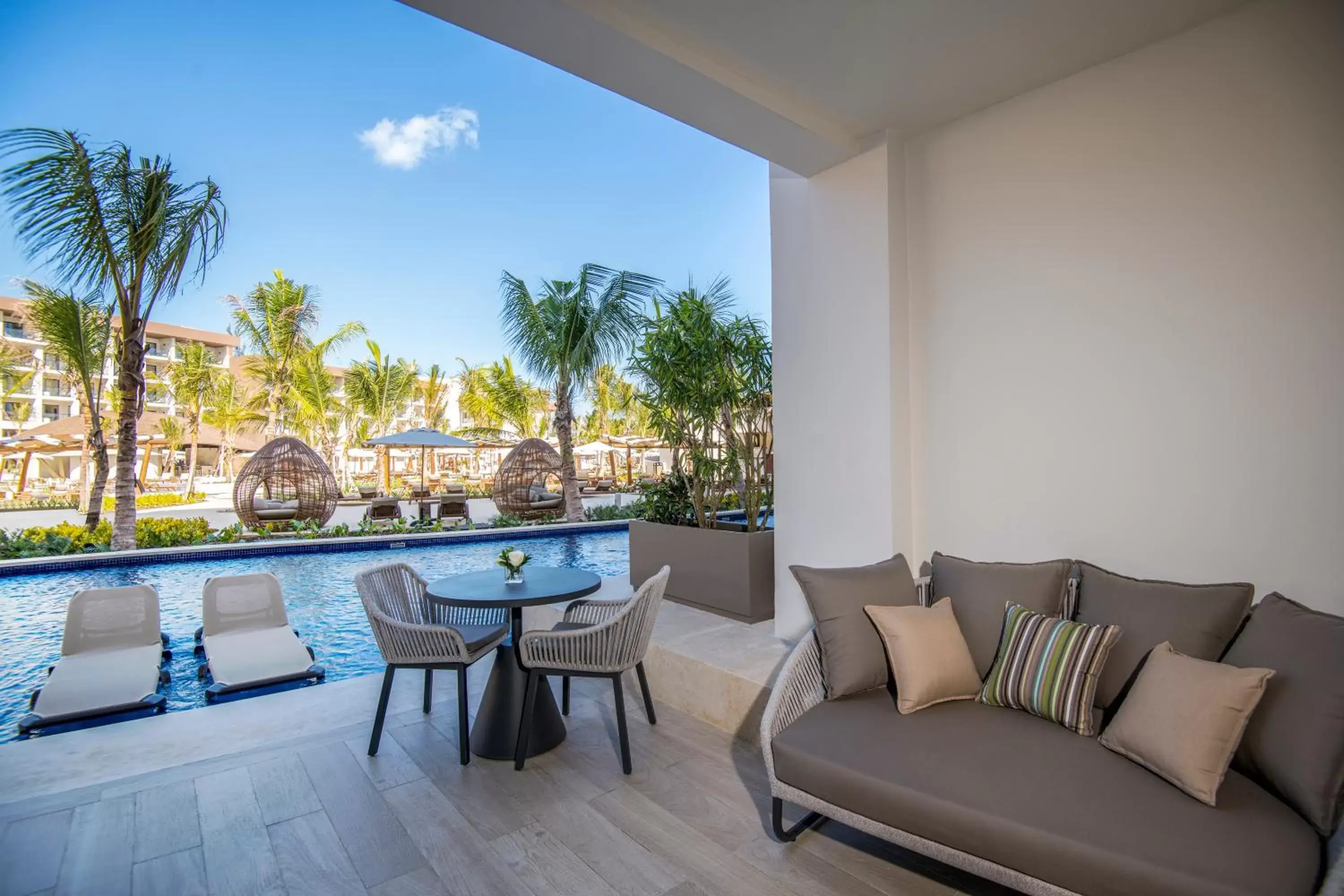 Pool view in Hyatt Ziva Cap Cana