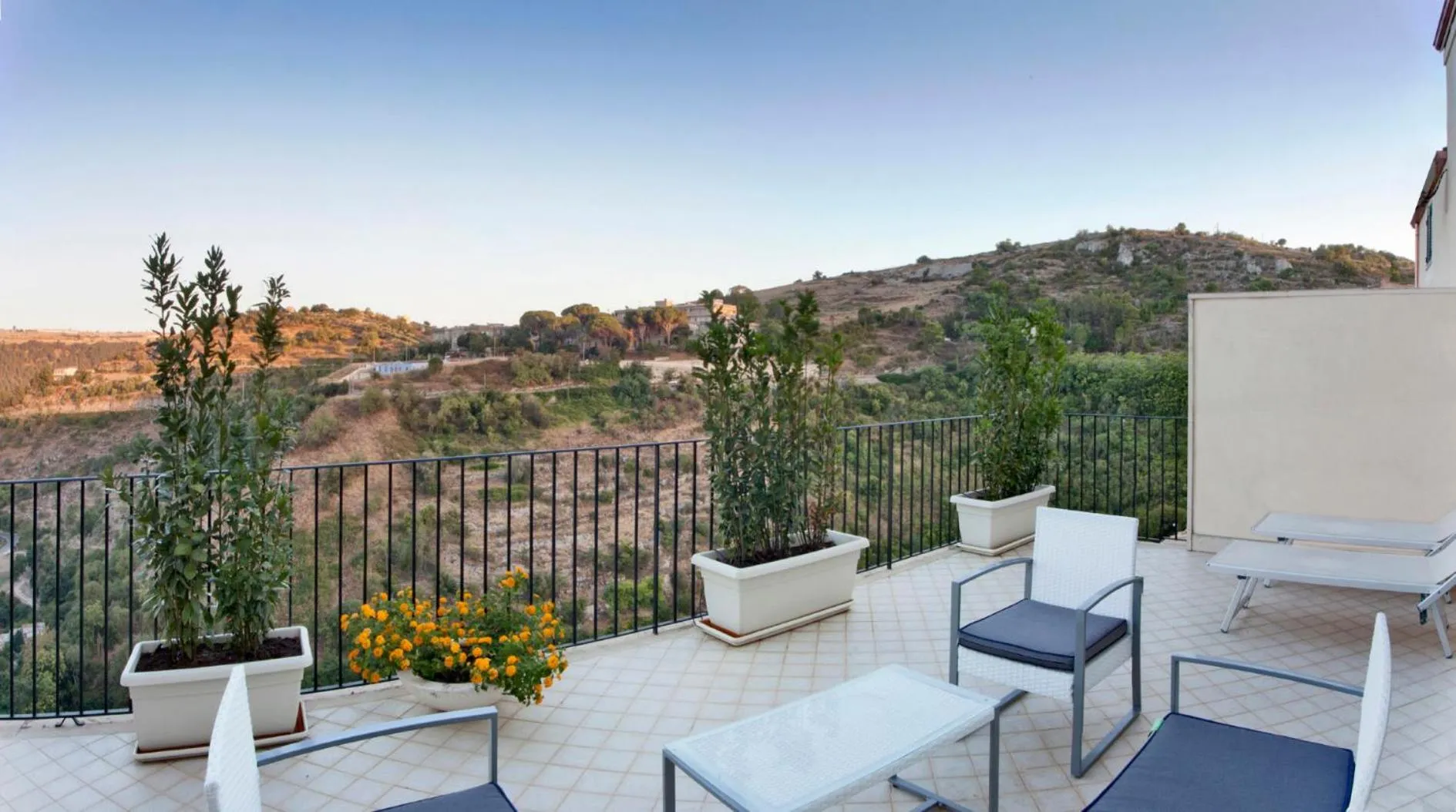 Balcony/Terrace in San Giorgio Palace Hotel Ragusa Ibla