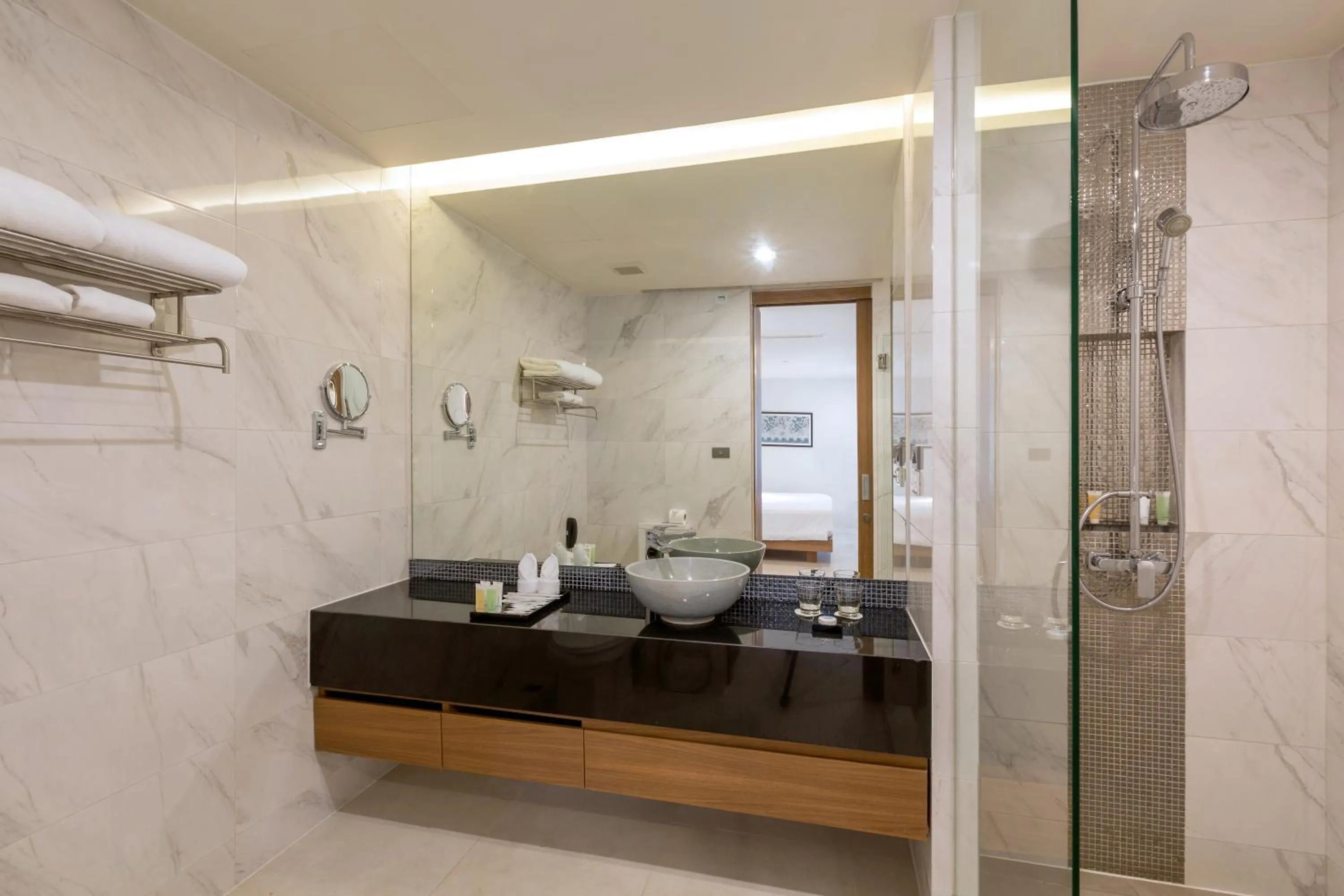 Shower in Splash Beach Resort Phuket Family-Friendly Water Park Resort Near Phuket Airport