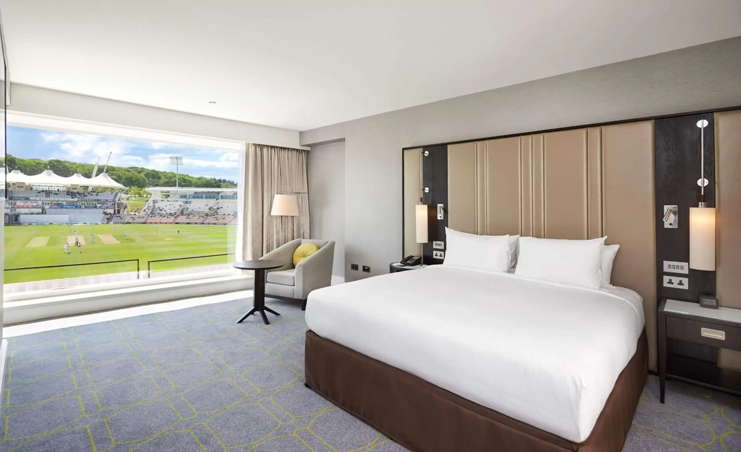 Bed in Hilton at the Ageas Bowl, Southampton
