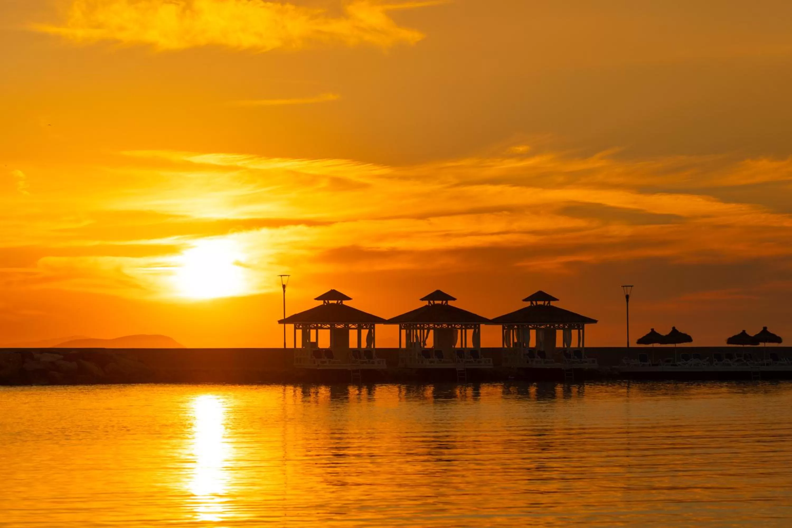 Sunset in La Blanche Resort & Spa