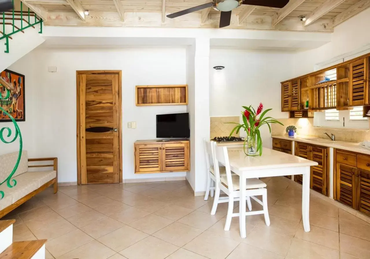 TV and multimedia, Dining Area in Albachiara Hotel - Las Terrenas